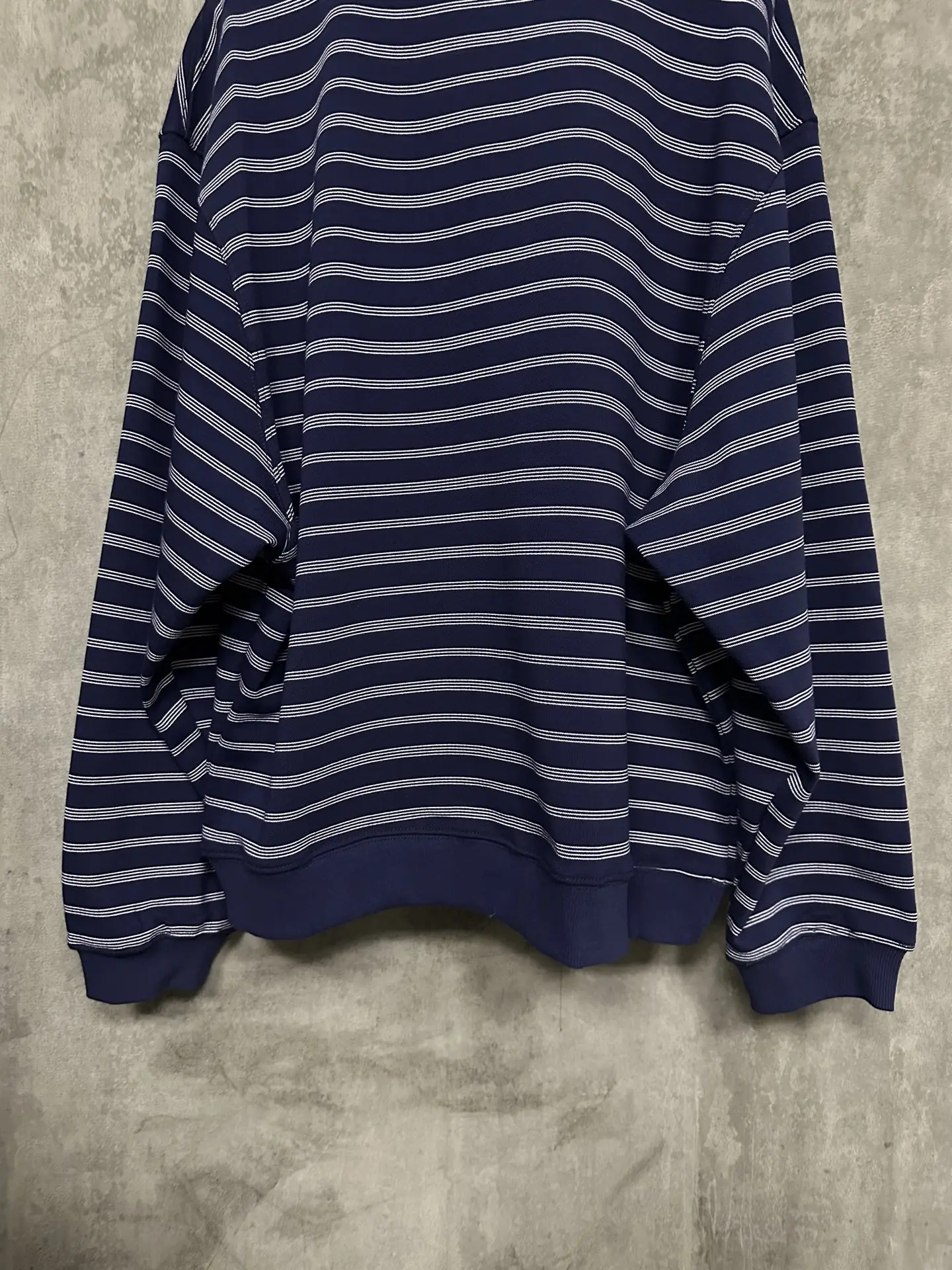 Striped Mercerized Cotton Half-Zip Polo Shirt D33015724 — view 6