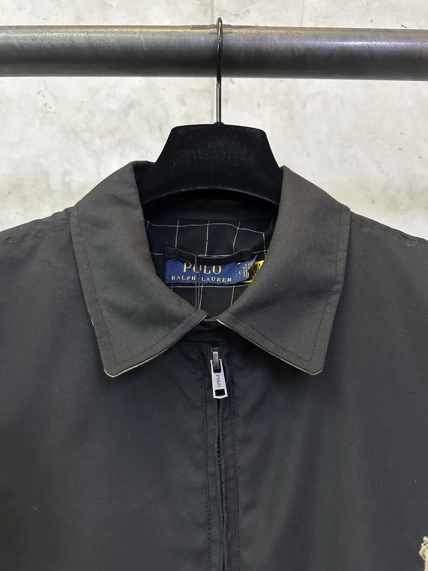 Embroidered Cotton Harrington Jacket D33015702 — view 7