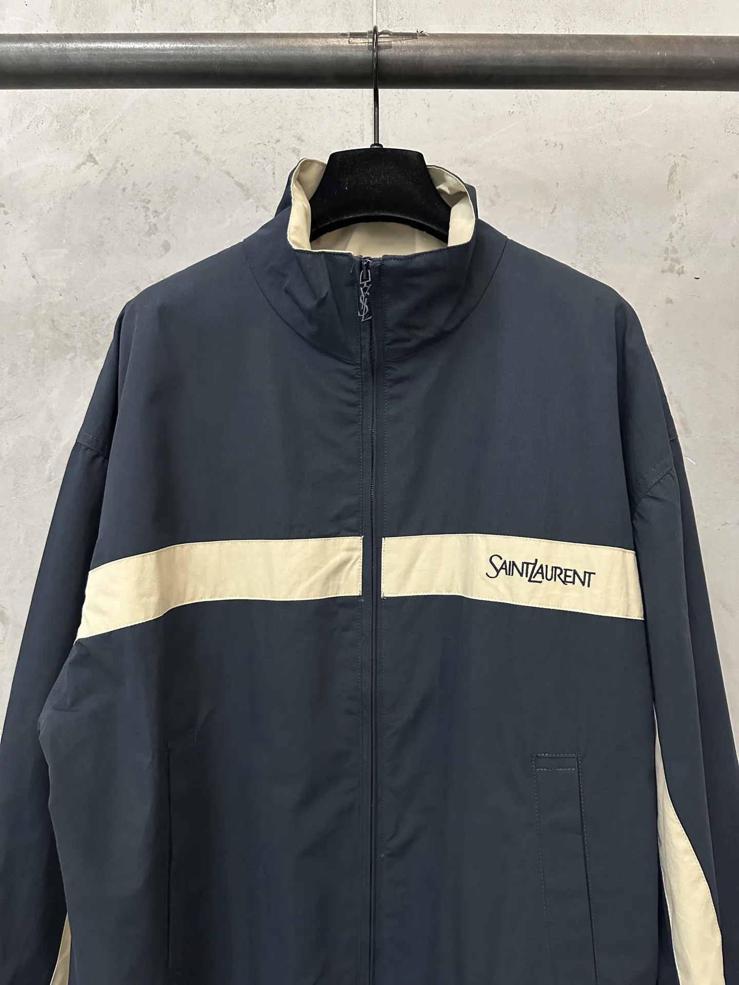 Embroidered Cotton Canvas Zip-Up Jacket D33021800 — view 3
