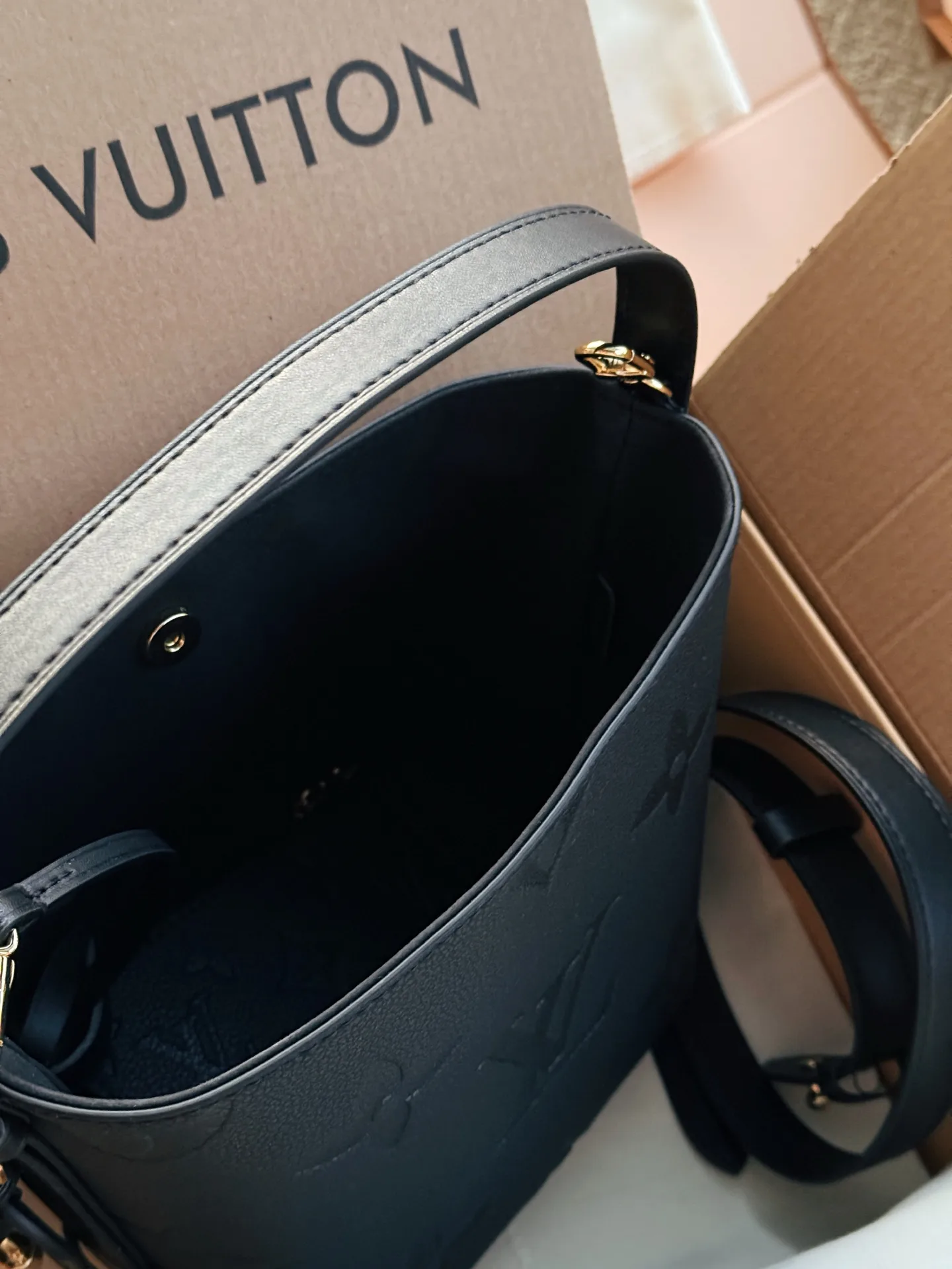 Monogram Empreinte Leather Bucket Bag D33018222 — view 5