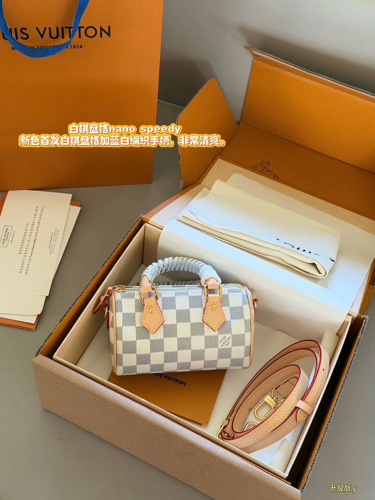 Nano Speedy Damier Azur Top-Handle Bag D33018321