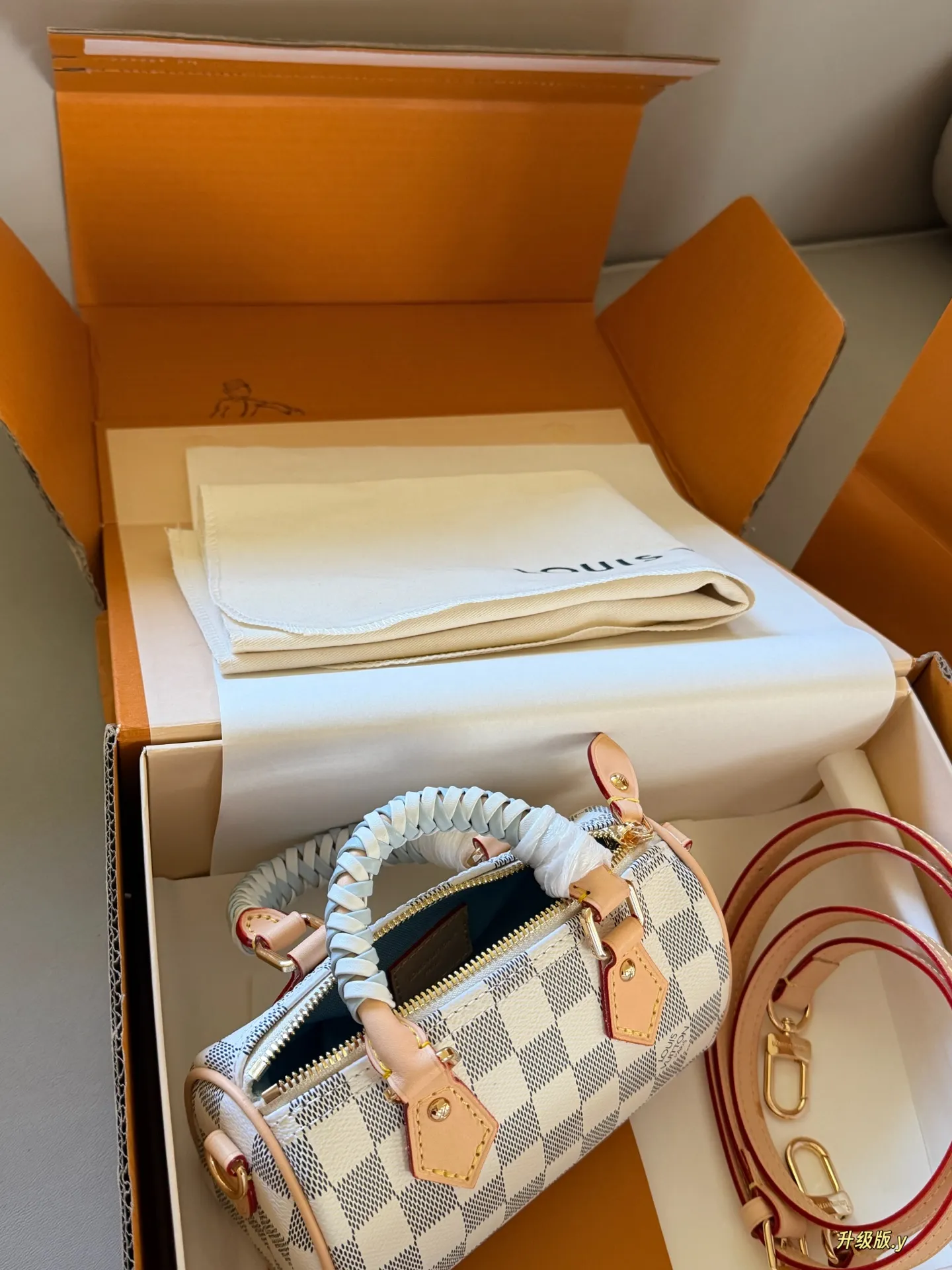 Nano Speedy Damier Azur Top-Handle Bag D33018321 — view 3