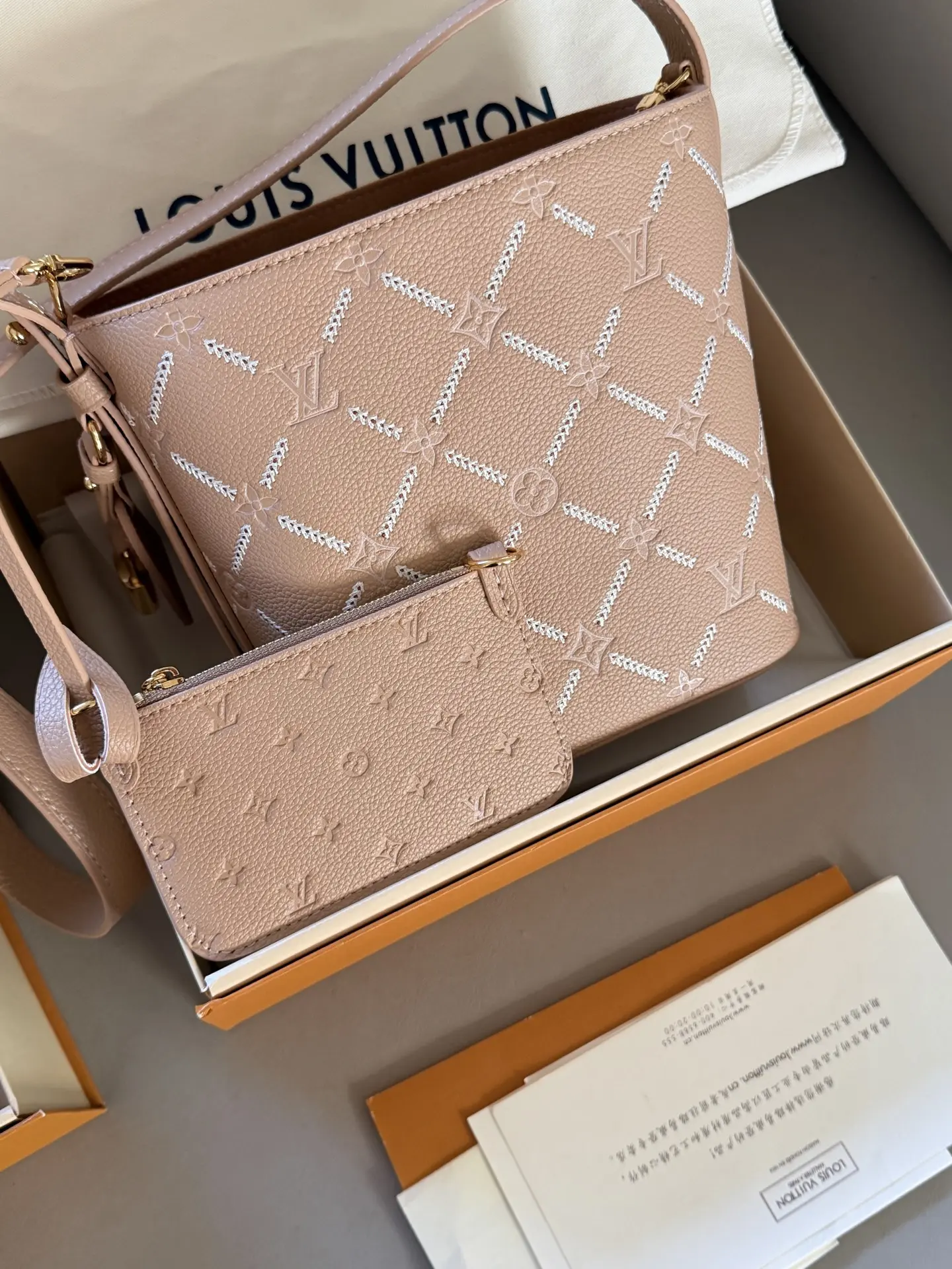 LV All In BB Monogram Empreinte Bucket Bag D33018013 — view 3