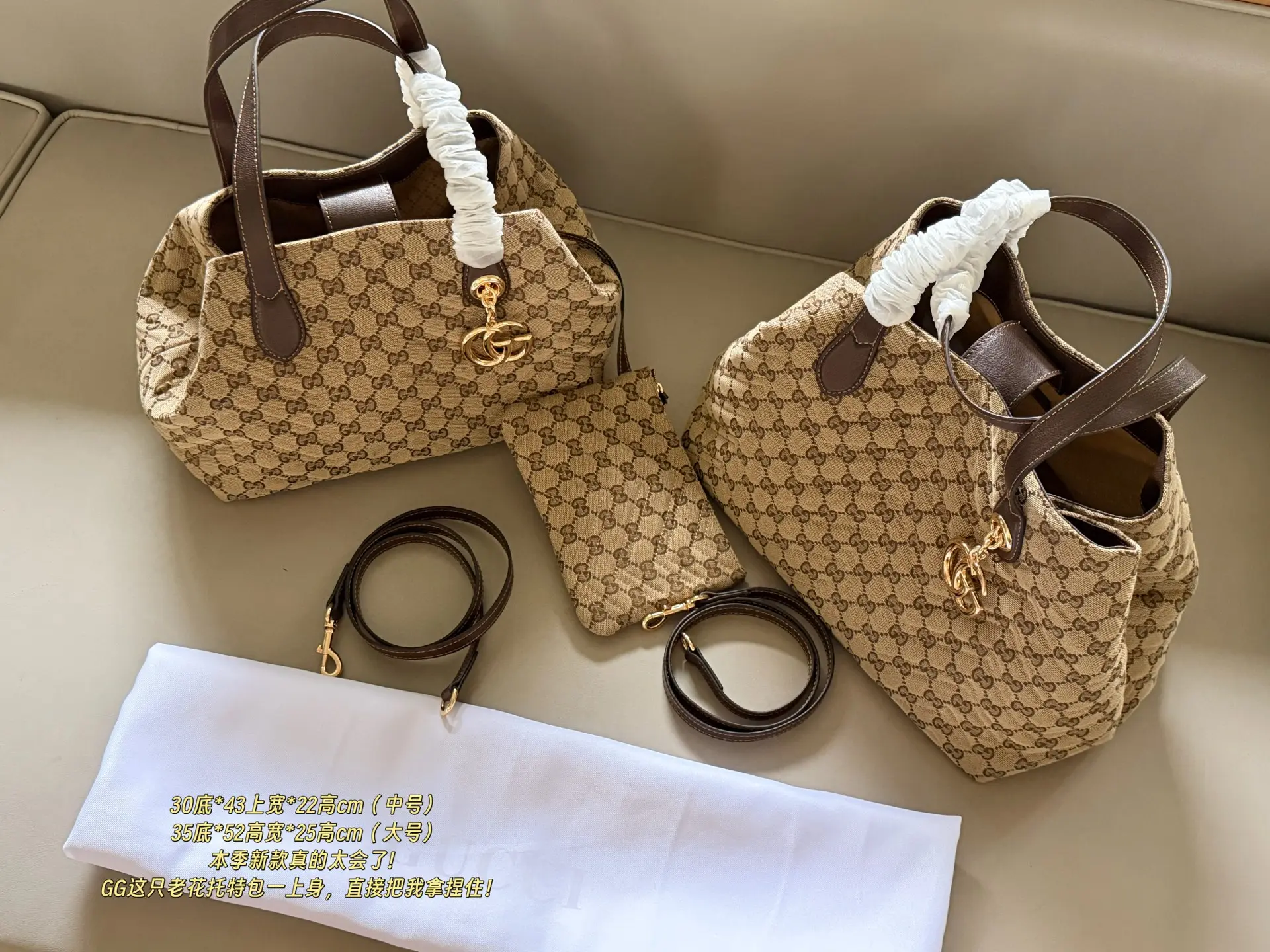 GG Monogram Canvas Tote Bag D33018255 — view 10
