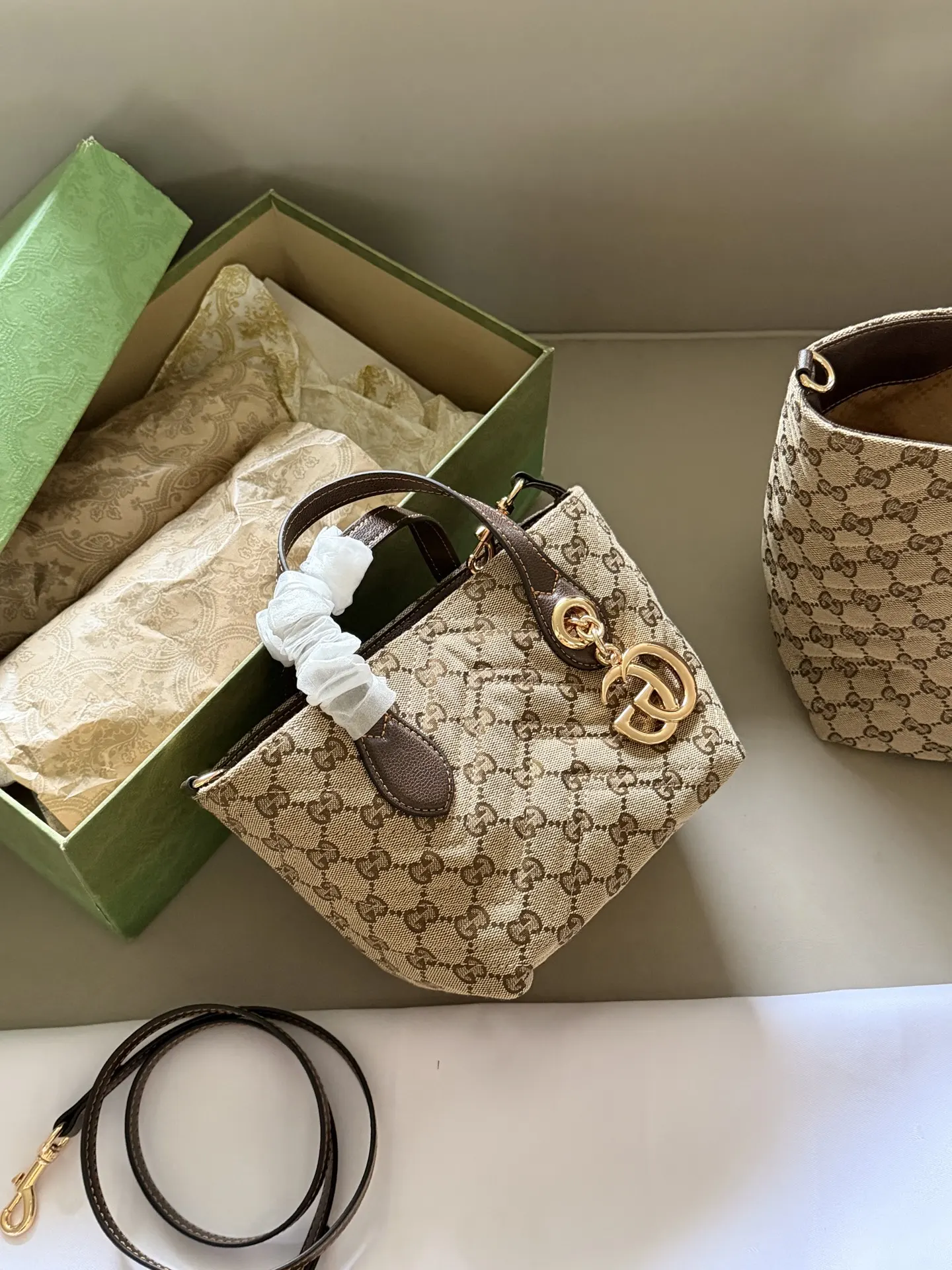 GG Monogram Canvas Tote Bag D33018255