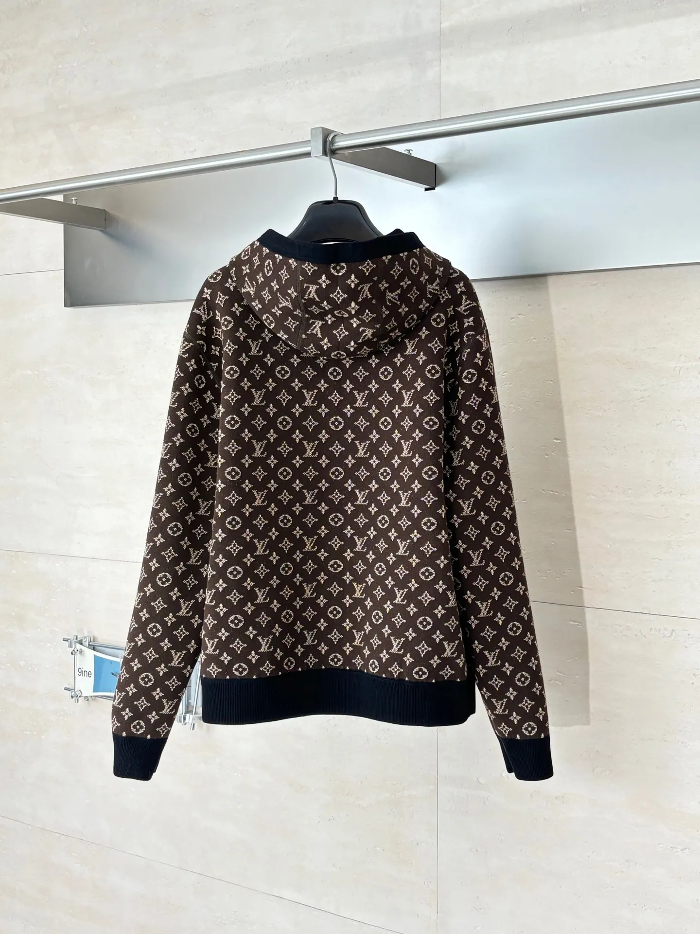 Reversible Monogram Jacquard Wool-Blend Zip-Up Hoodie D33516431 — view 4
