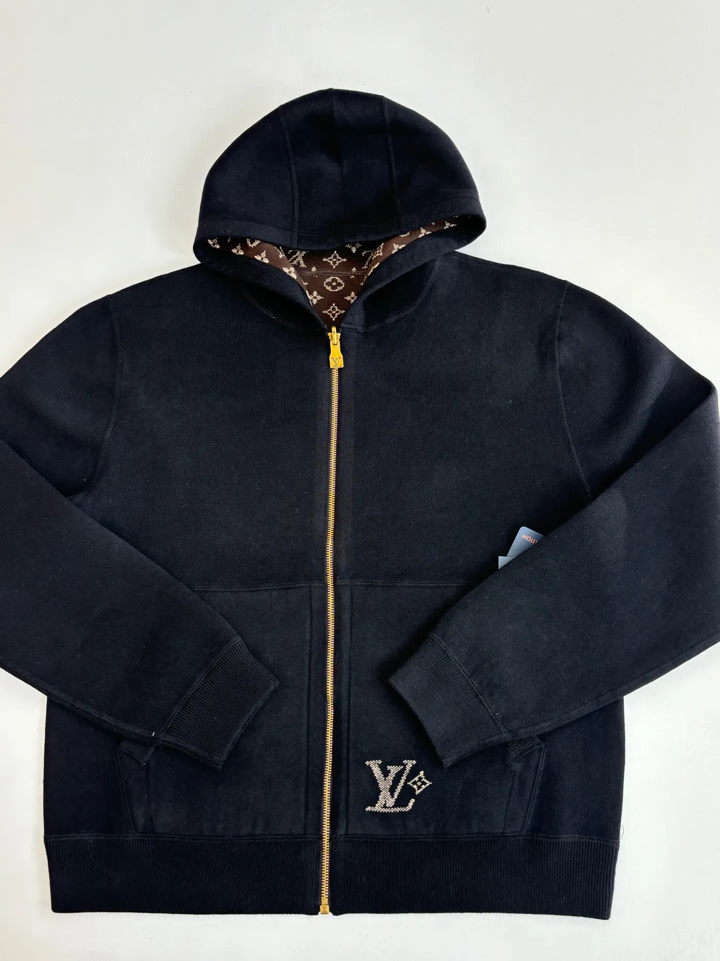 Reversible Monogram Jacquard Wool-Blend Zip-Up Hoodie D33516431 — view 5