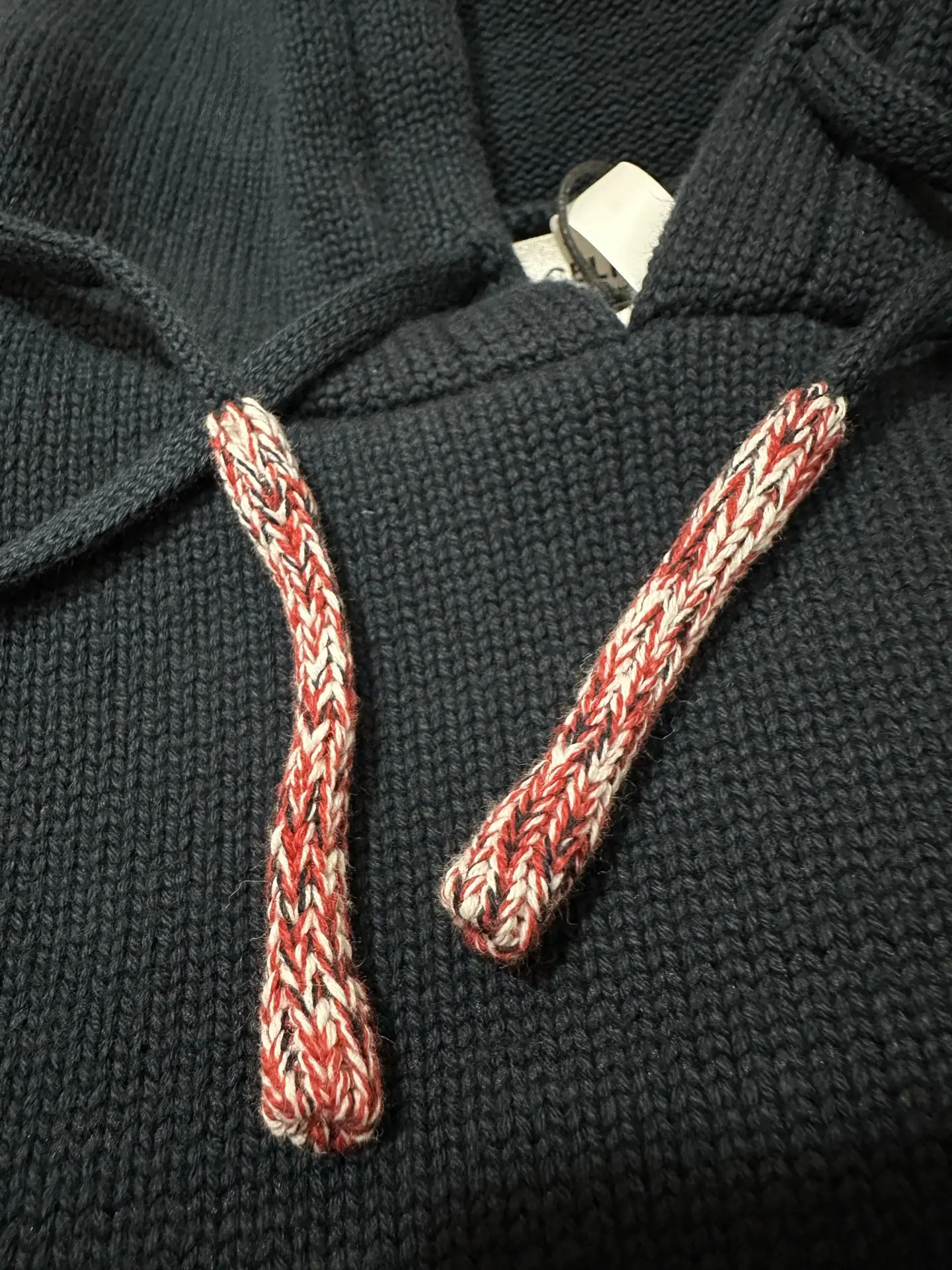 Logo-Embroidered Wool-Blend Knit Hoodie D33523574 — view 7
