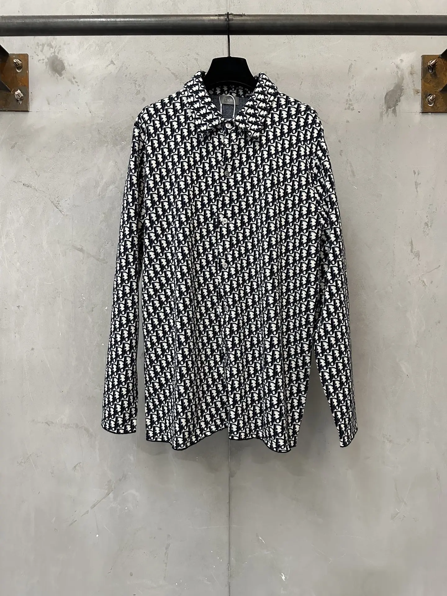 Oblique Monogram Jacquard Cotton Shirt D33524457