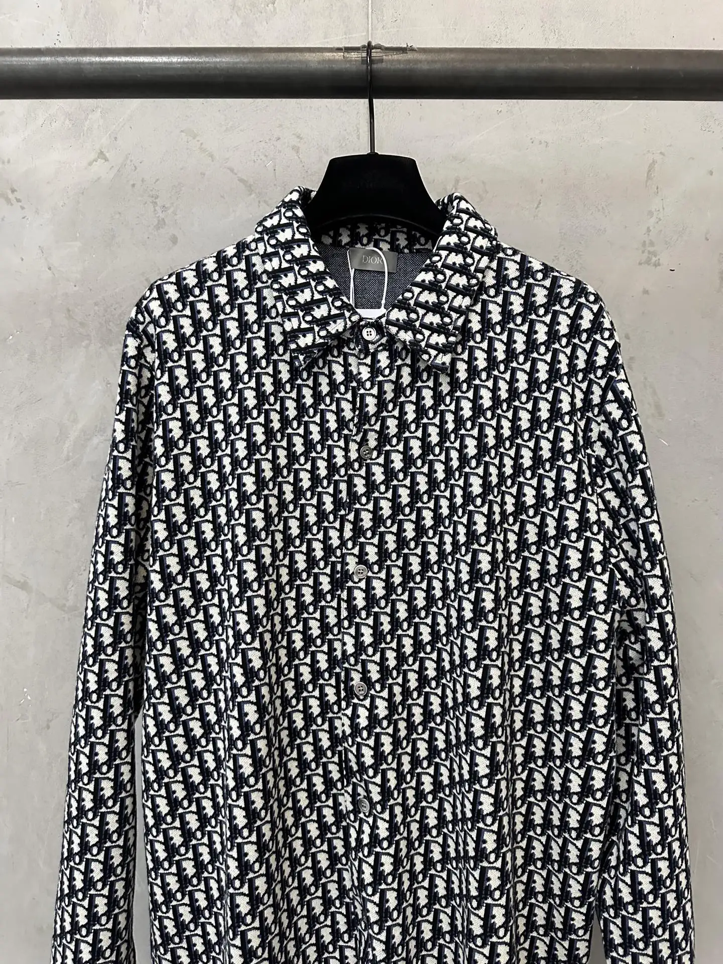Oblique Monogram Jacquard Cotton Shirt D33524457 — view 3