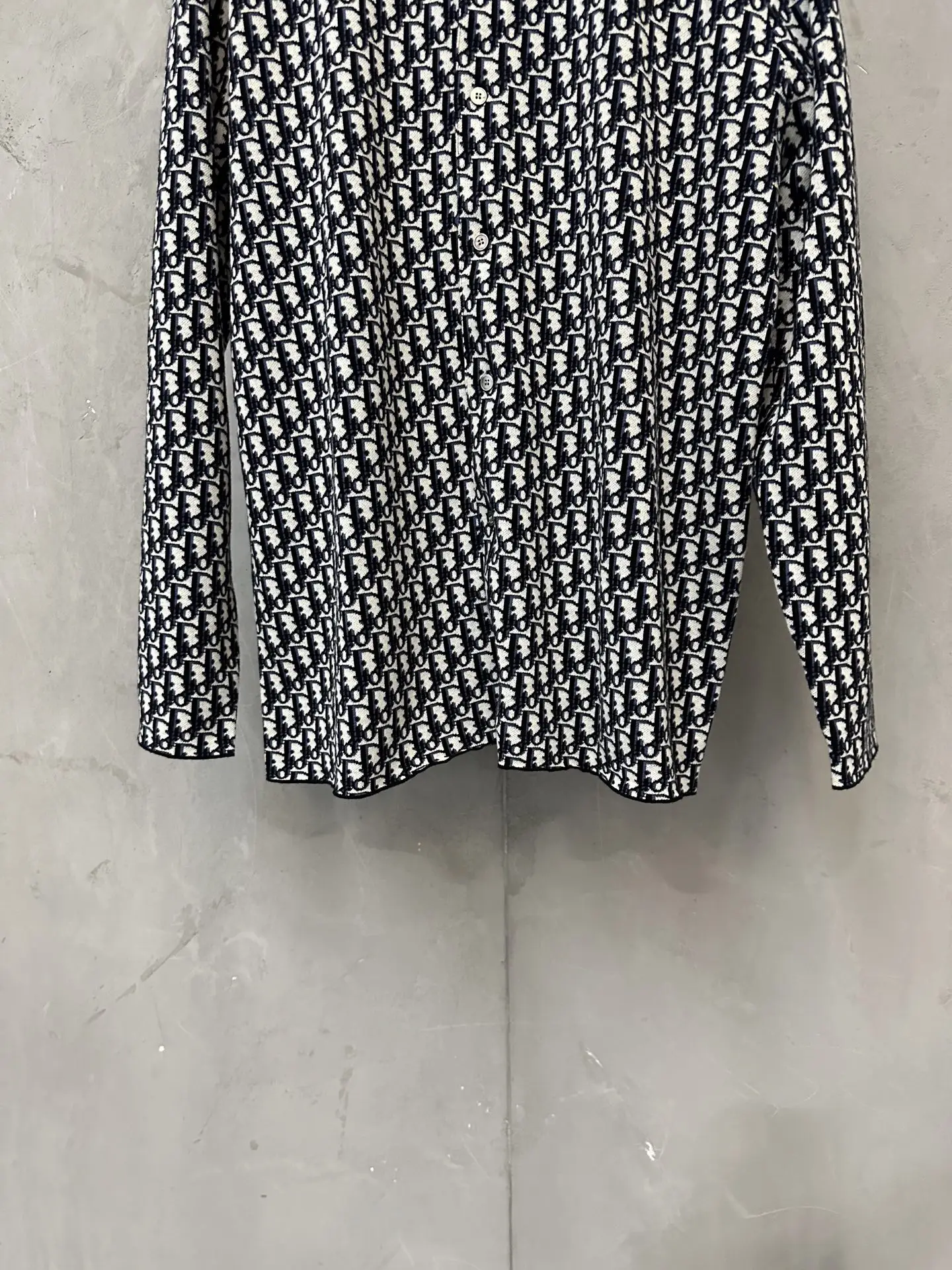 Oblique Monogram Jacquard Cotton Shirt D33524457 — view 4