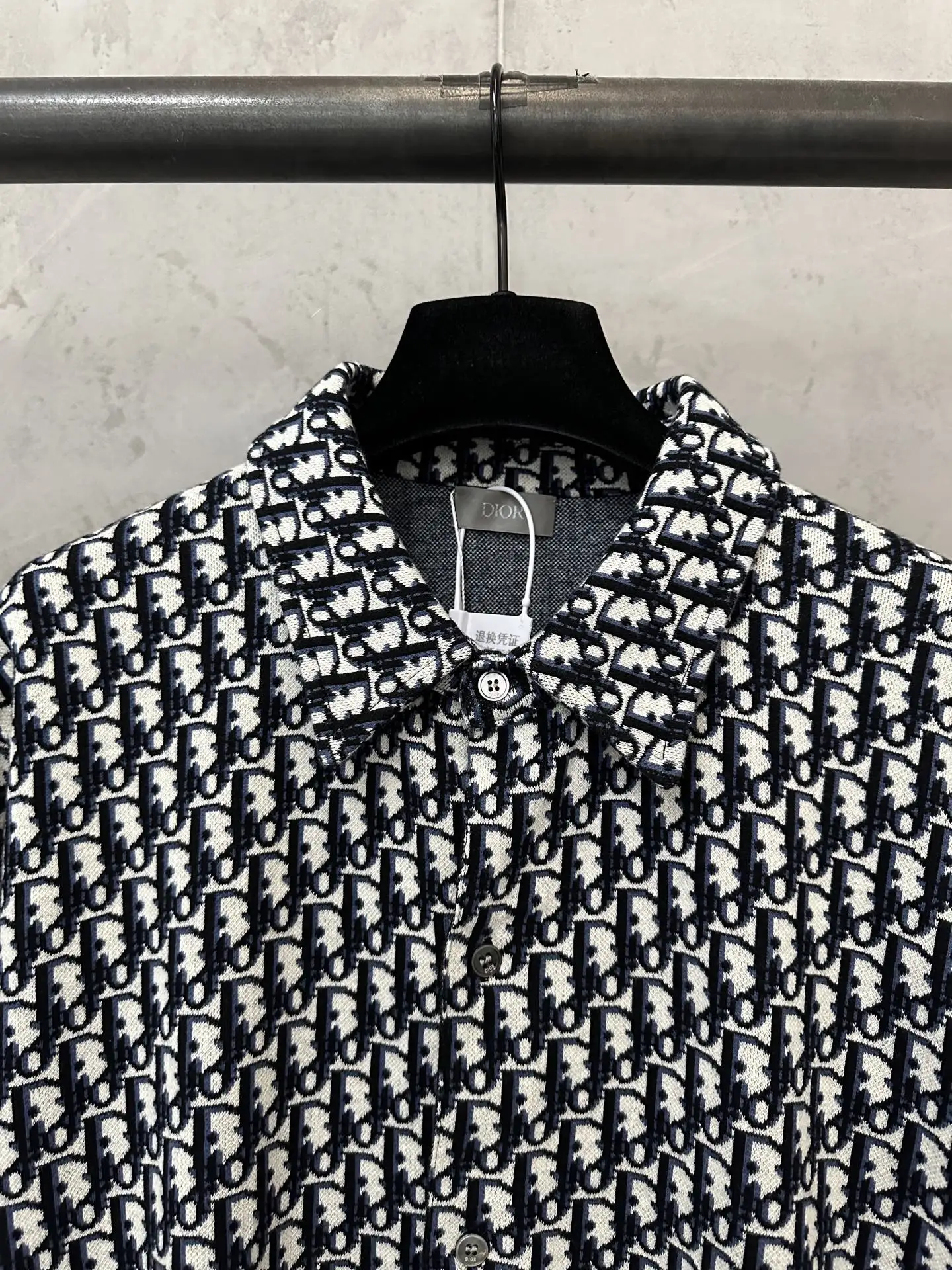 Oblique Monogram Jacquard Cotton Shirt D33524457 — view 5