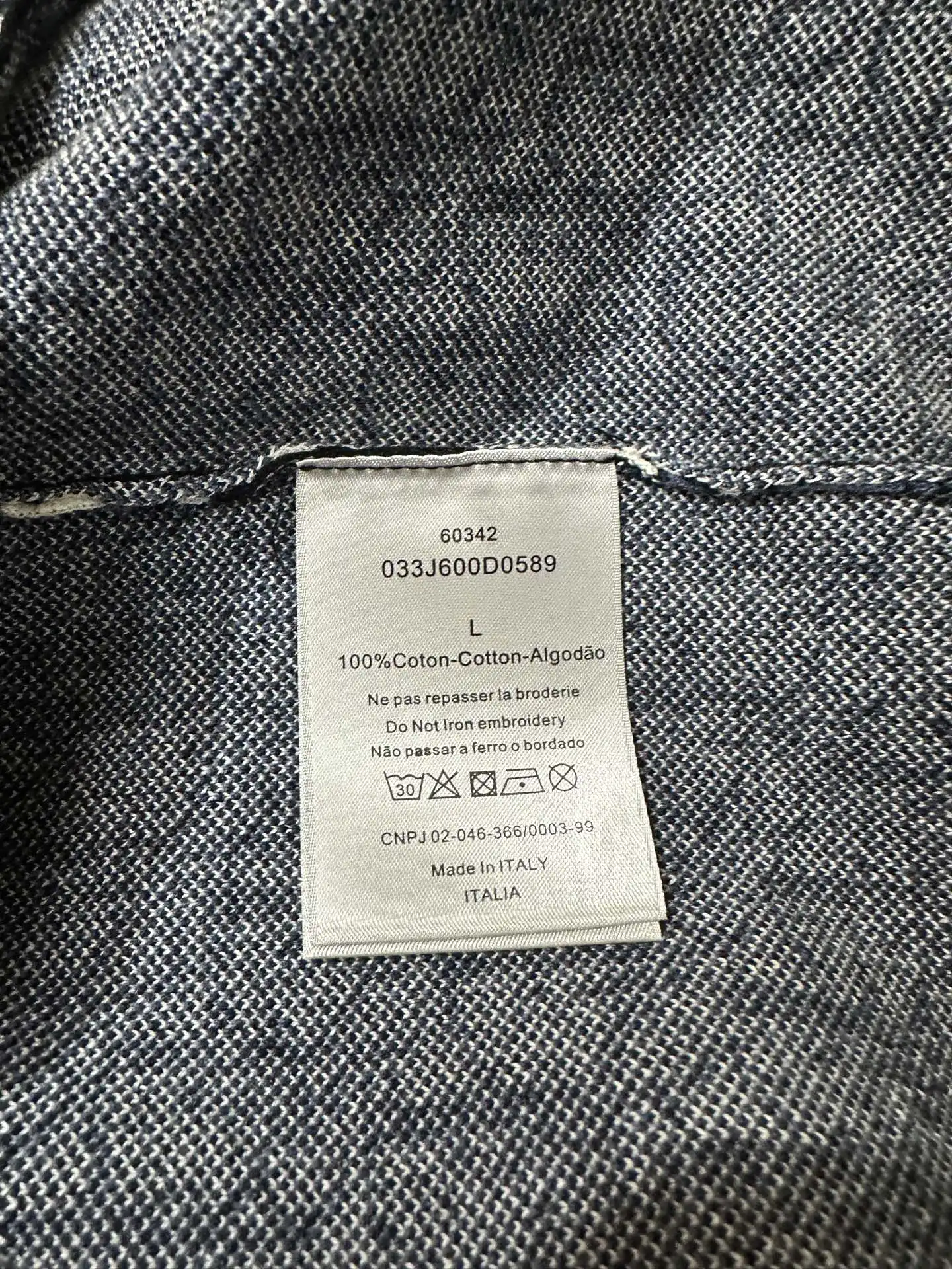 Oblique Monogram Jacquard Cotton Shirt D33524457 — view 10