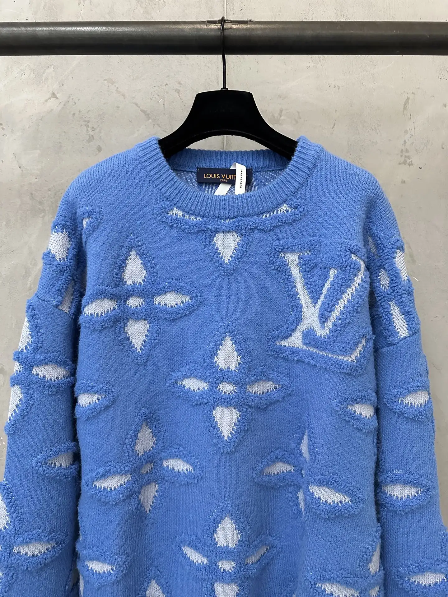 Monogram Intarsia Wool-Blend Sweater D33521780 — view 3