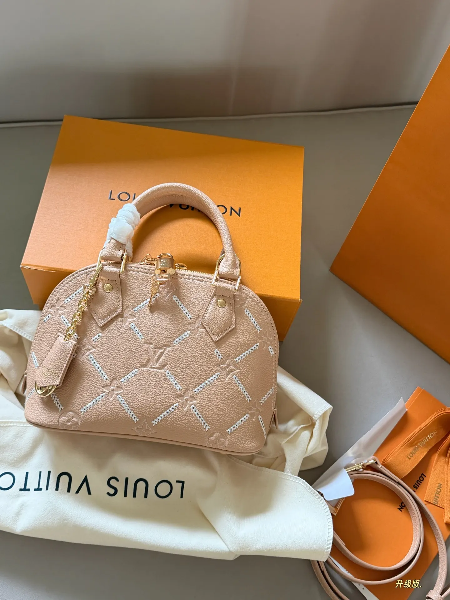 Alma BB Monogram Empreinte Top-Handle Bag D33518014 — view 2