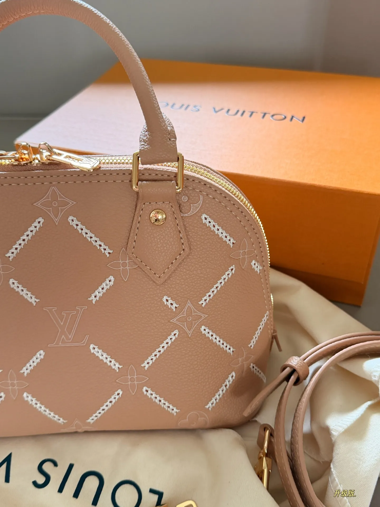 Alma BB Monogram Empreinte Top-Handle Bag D33518014 — view 6