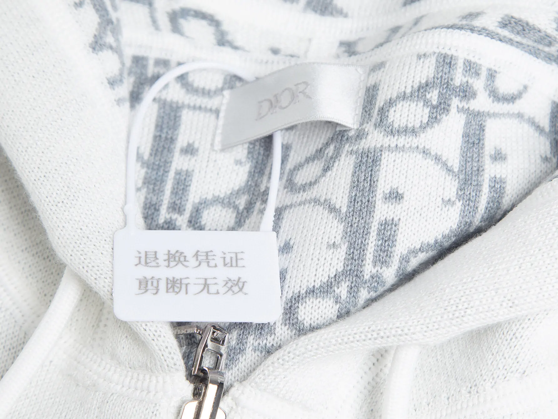 Reversible Logo-Jacquard Cashmere-Blend Hoodie D34016471 — view 6