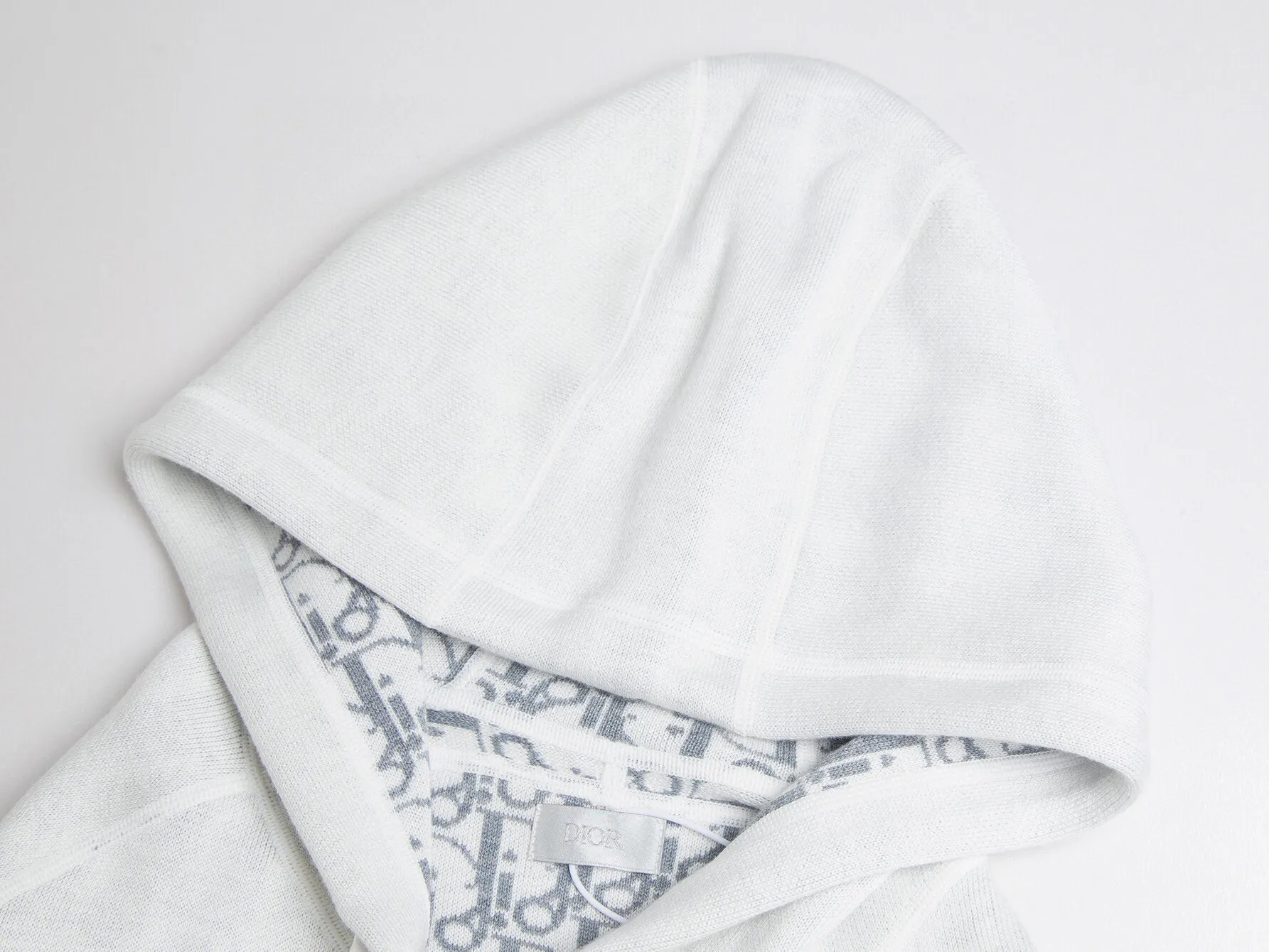 Reversible Logo-Jacquard Cashmere-Blend Hoodie D34016471 — view 7