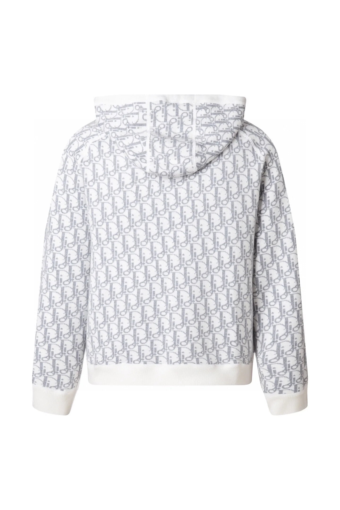 Reversible Oblique Cashmere-Blend Zip-Up Hoodie D34016472 — view 3