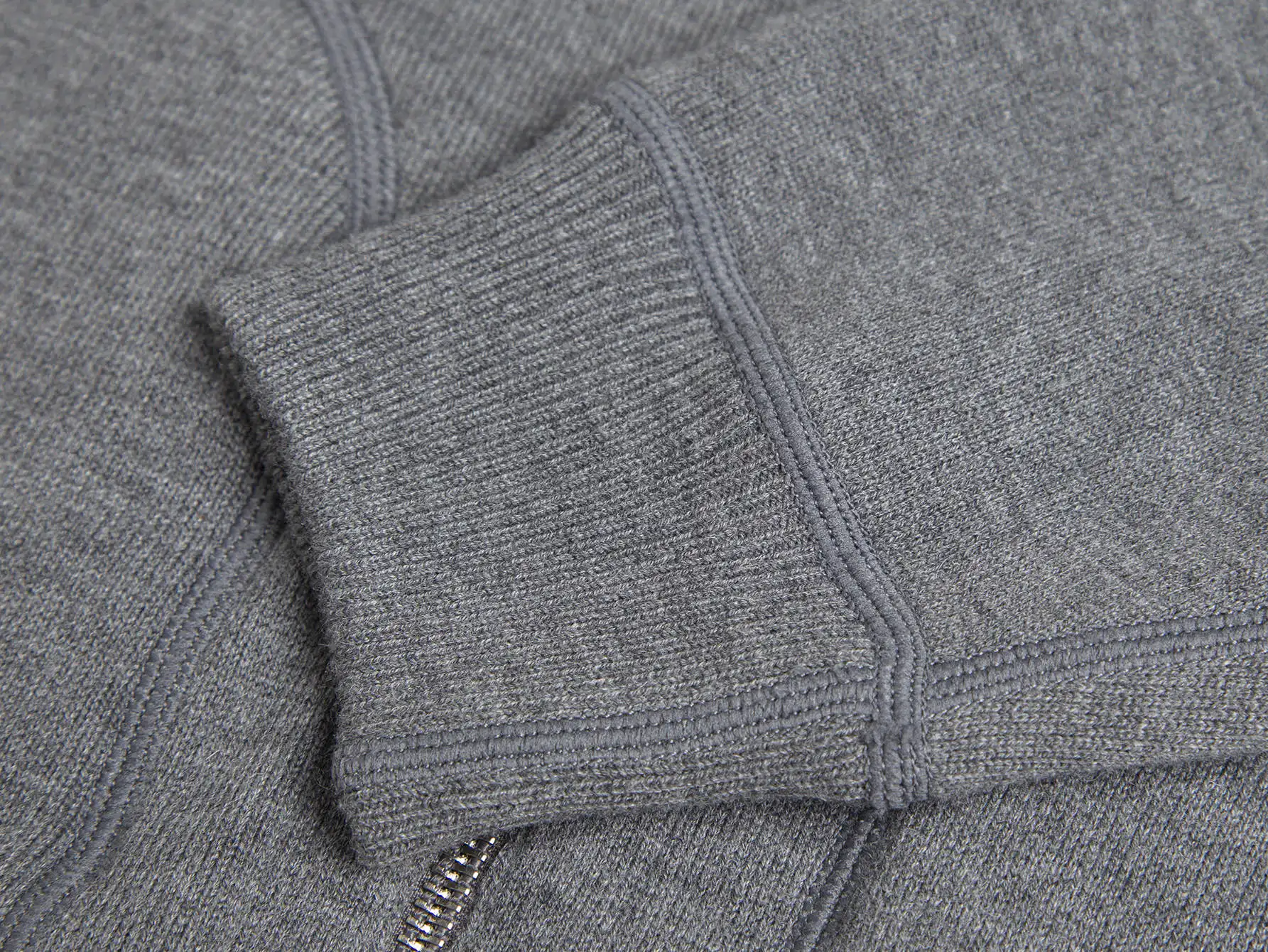 Reversible Oblique Cashmere-Blend Zip Hoodie D34016466 — view 7