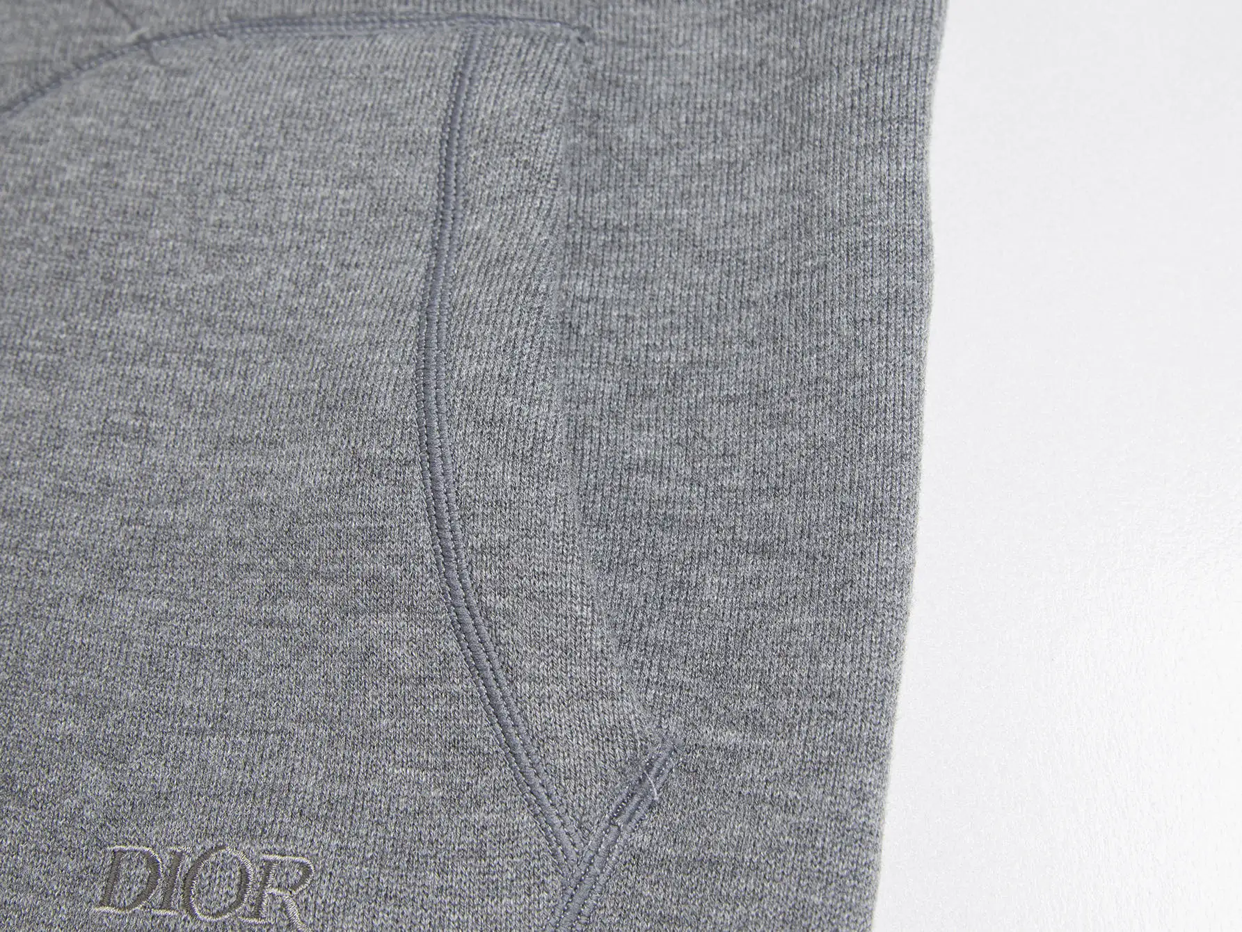 Reversible Oblique Cashmere-Blend Zip Hoodie D34016466 — view 11
