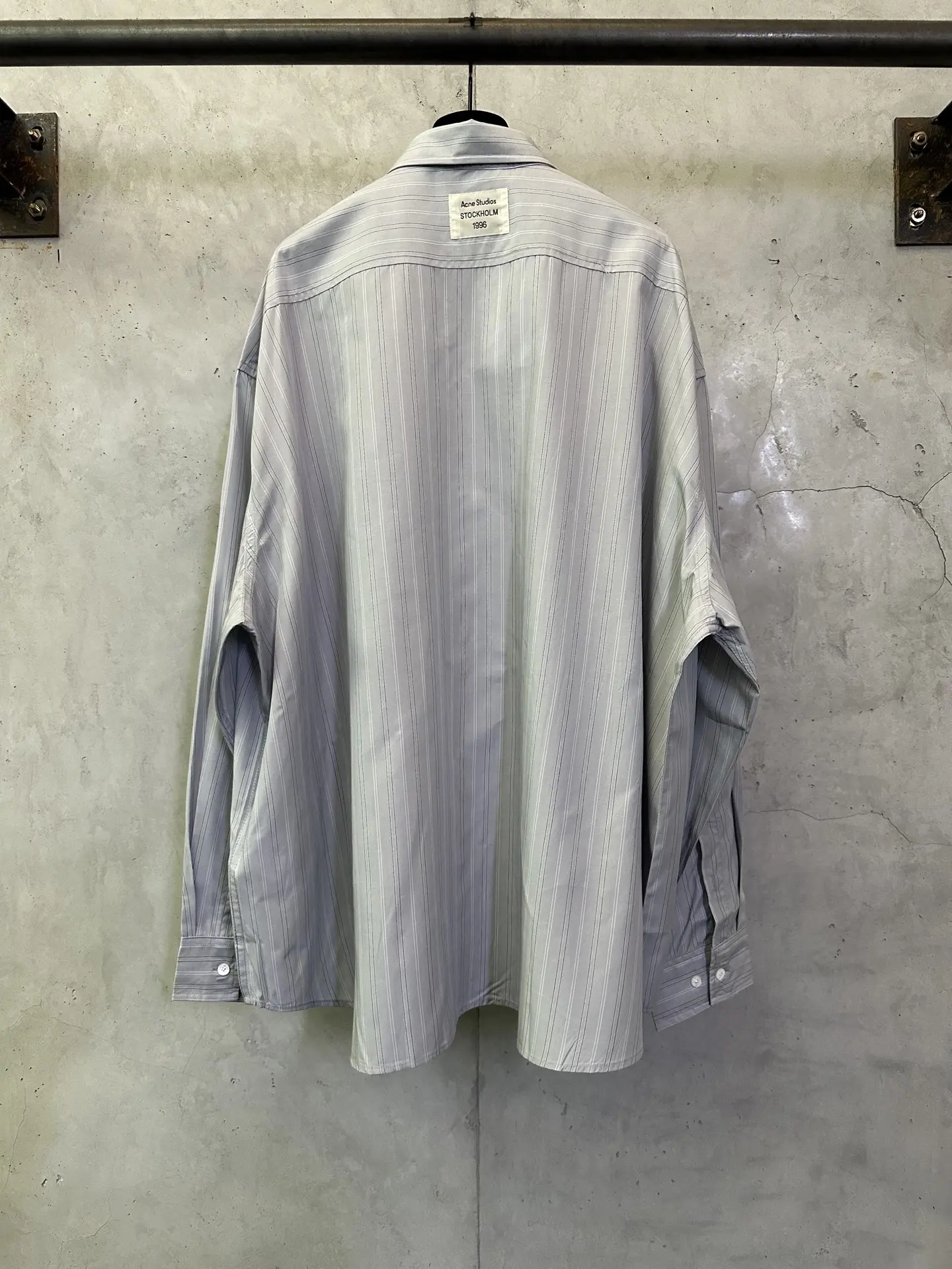 Oversized Striped Cotton-Poplin Shirt D34012856 — view 2