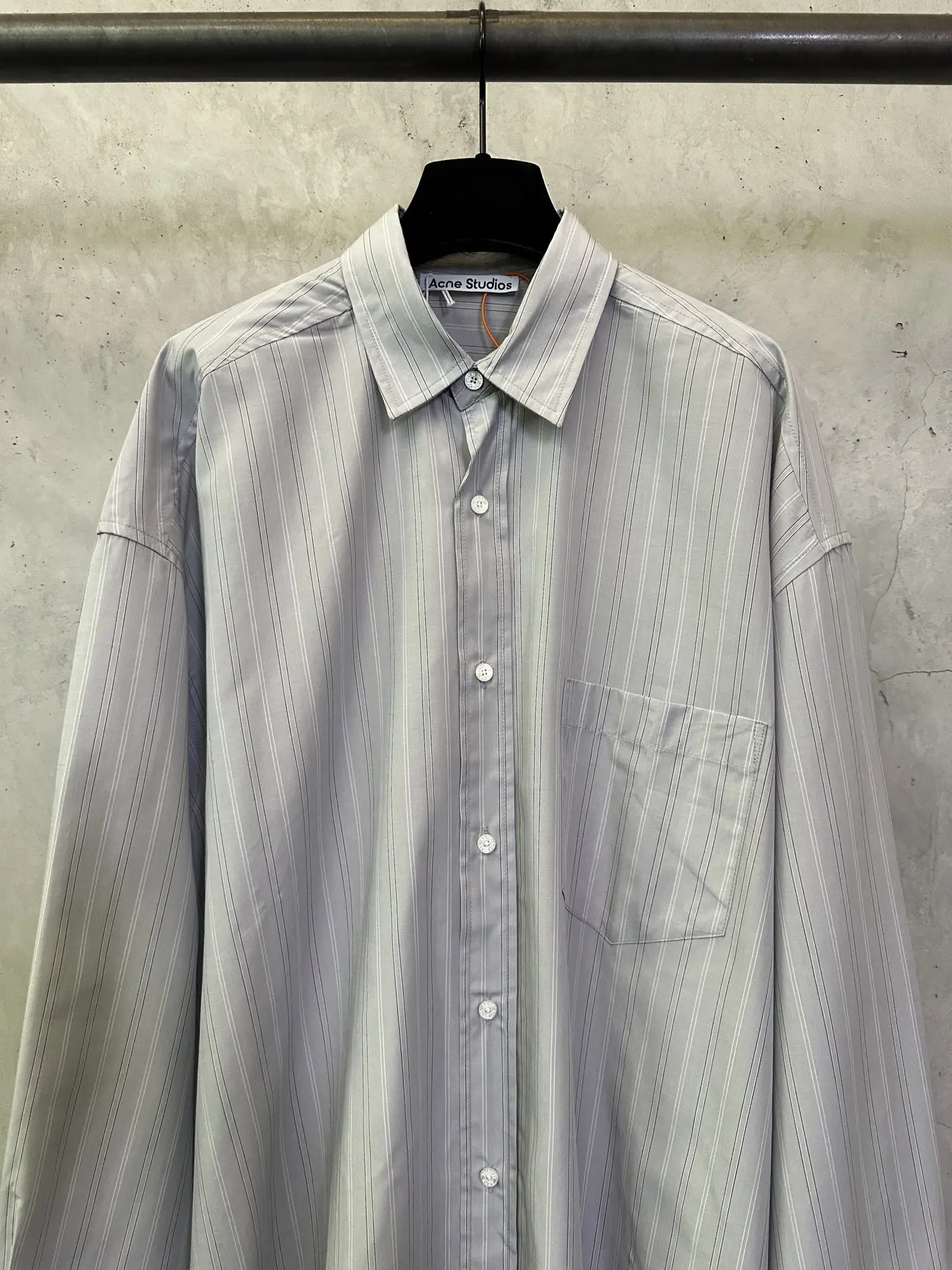 Oversized Striped Cotton-Poplin Shirt D34012856 — view 3