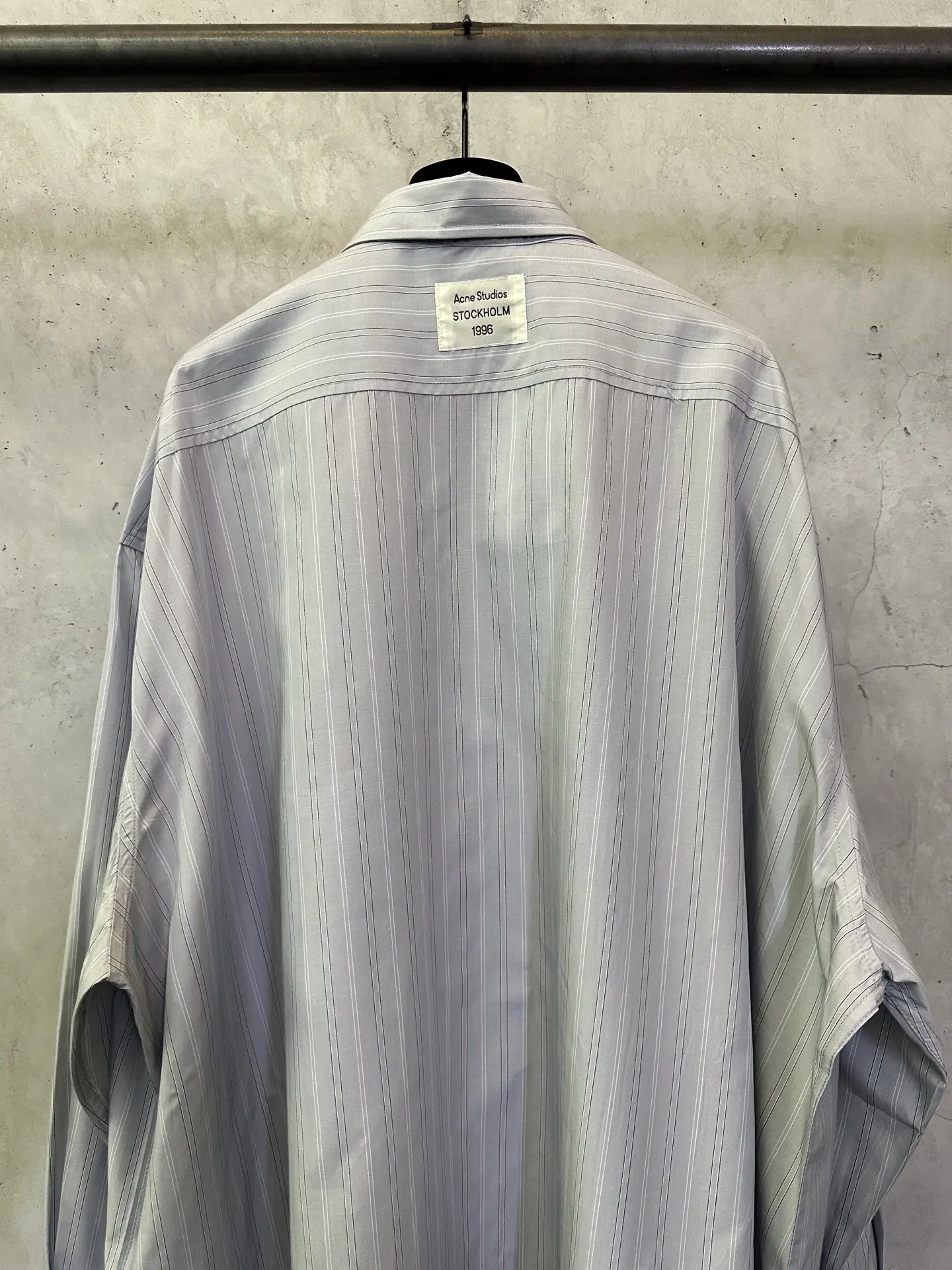 Oversized Striped Cotton-Poplin Shirt D34012856 — view 5