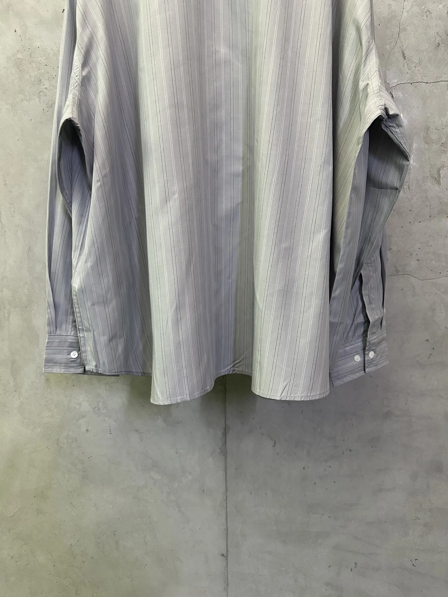 Oversized Striped Cotton-Poplin Shirt D34012856 — view 6