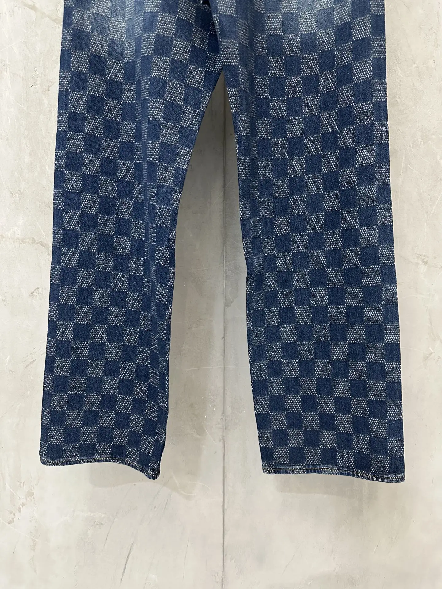 Damier Pattern Straight-Leg Skate Jeans D34011892 — view 6