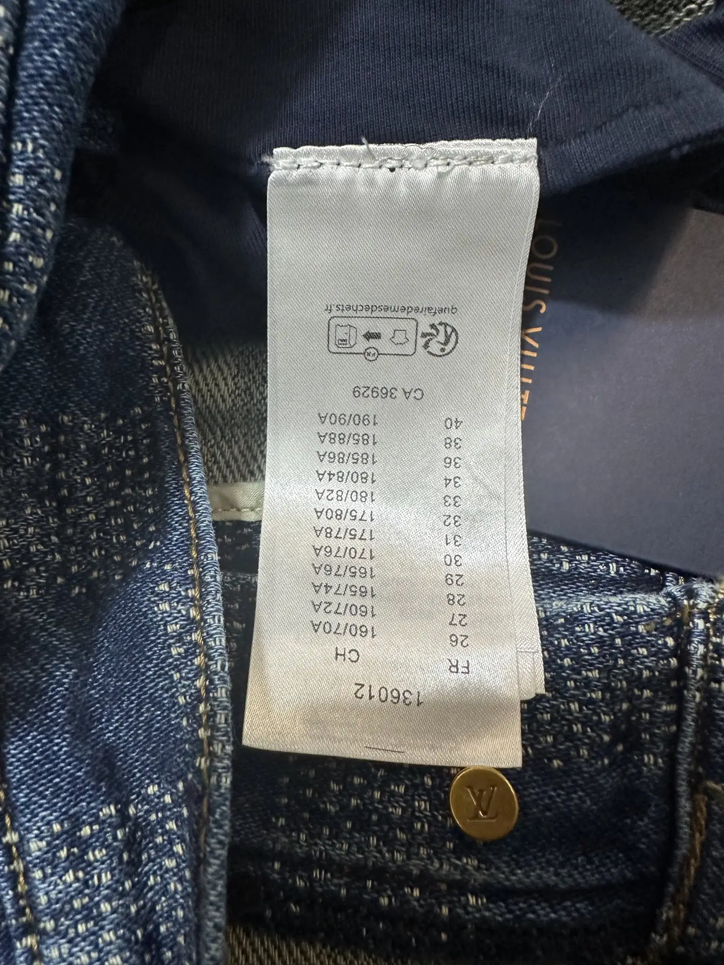 Damier Pattern Straight-Leg Skate Jeans D34011892 — view 9