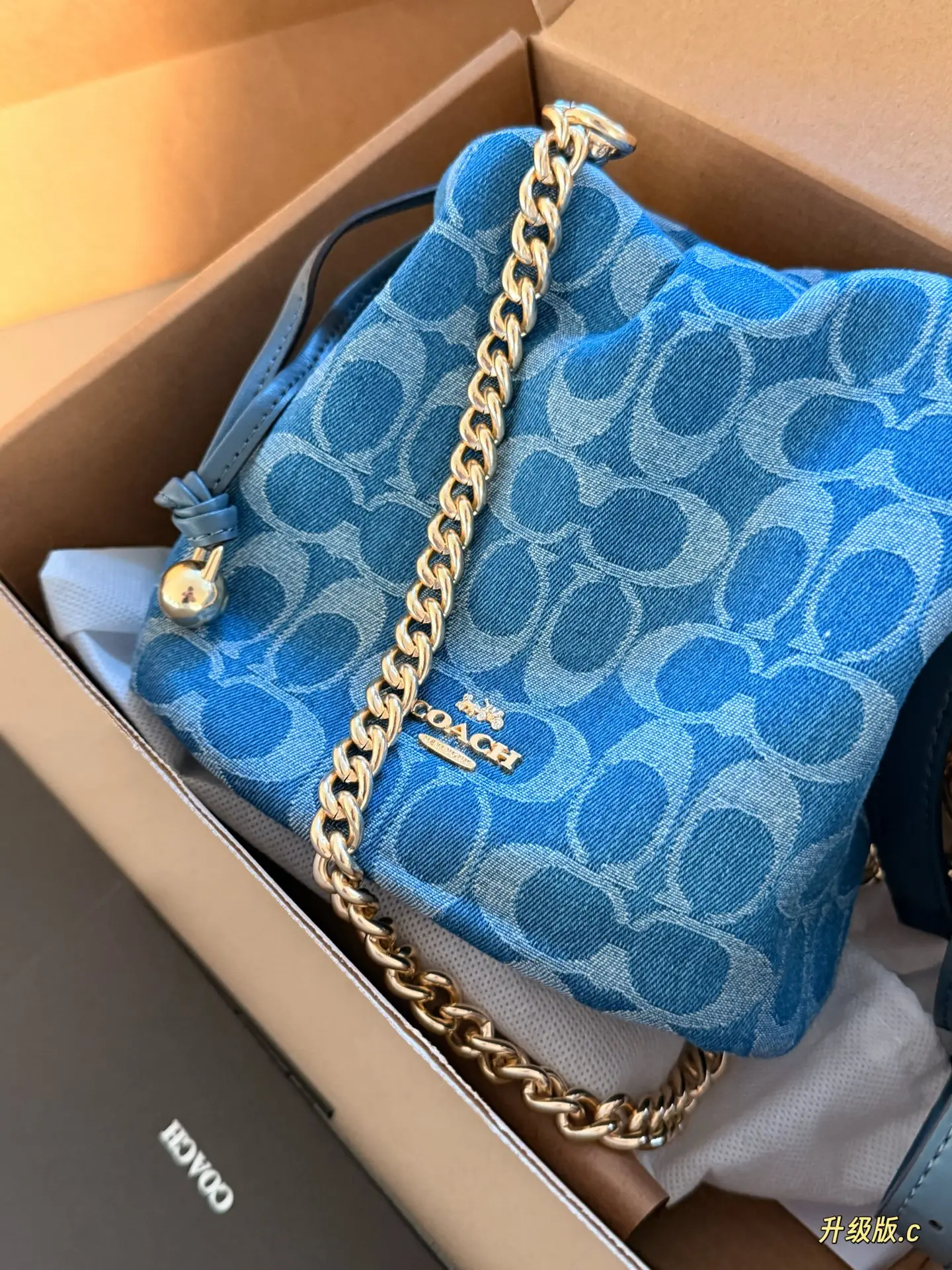 Monogram Denim Bucket Bag D34517905 — view 2