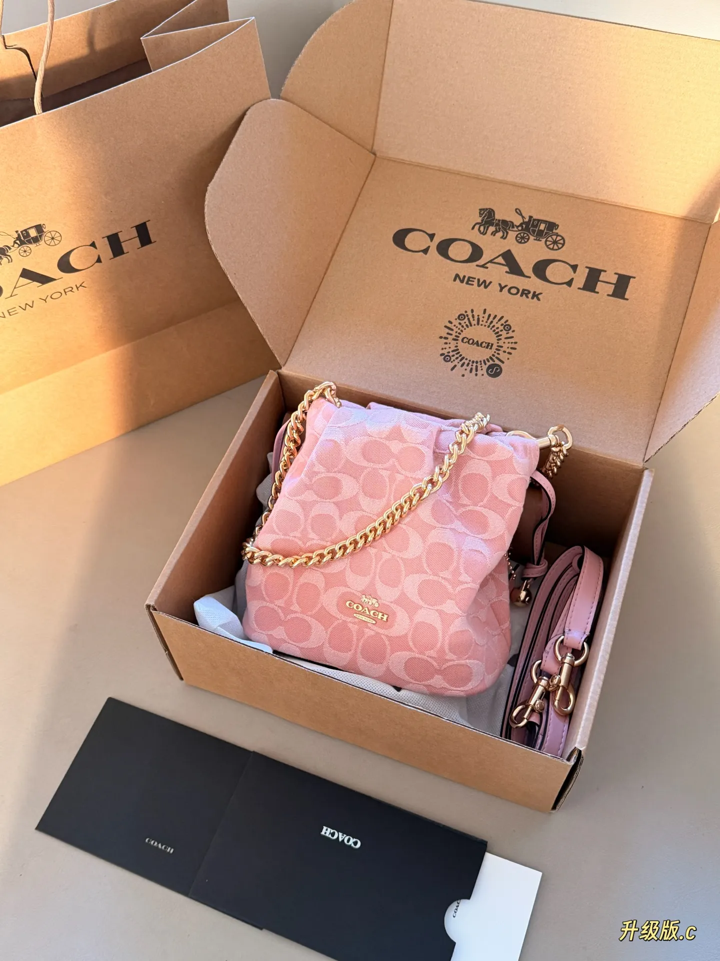Coach Monogram Canvas Bucket Bag D34517902 — view 2