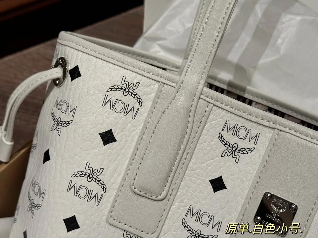 MCM Visetos Reversible Tote Bag D34518371 — view 12