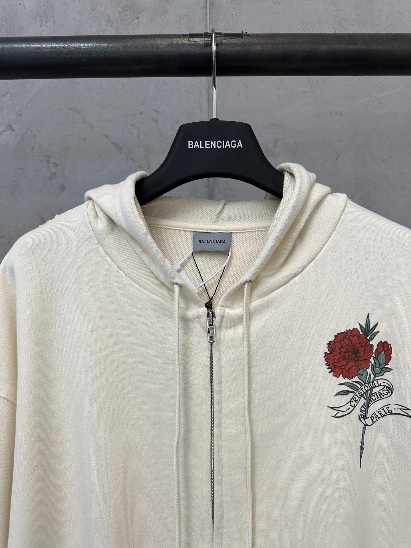 1917 Tattoo Graphic Zip-Up Hoodie D35020240 — view 5