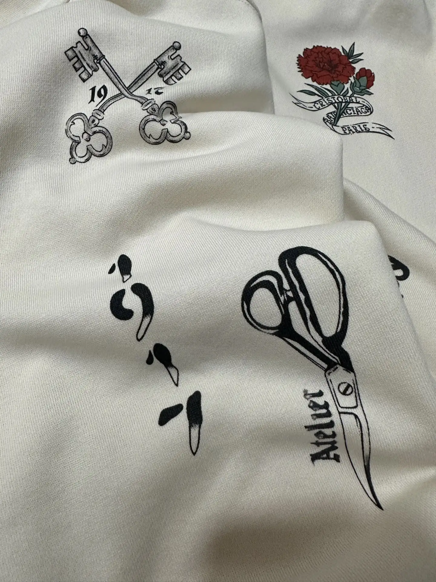 1917 Tattoo Graphic Zip-Up Hoodie D35020240 — view 8