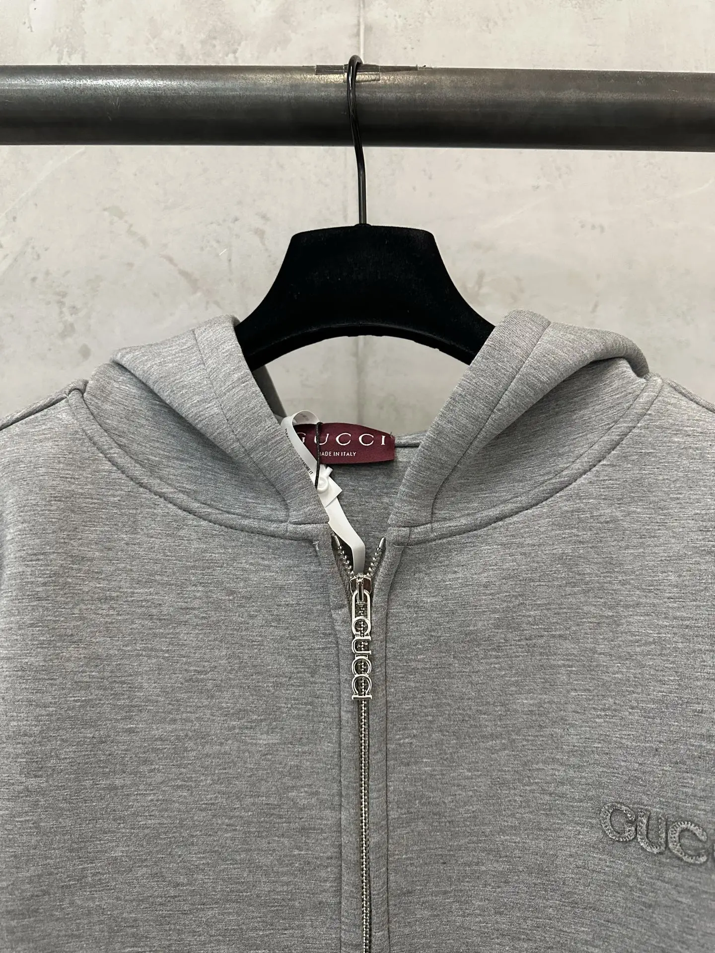 Logo Embroidered Zip-Up Hoodie D35020184 — view 5