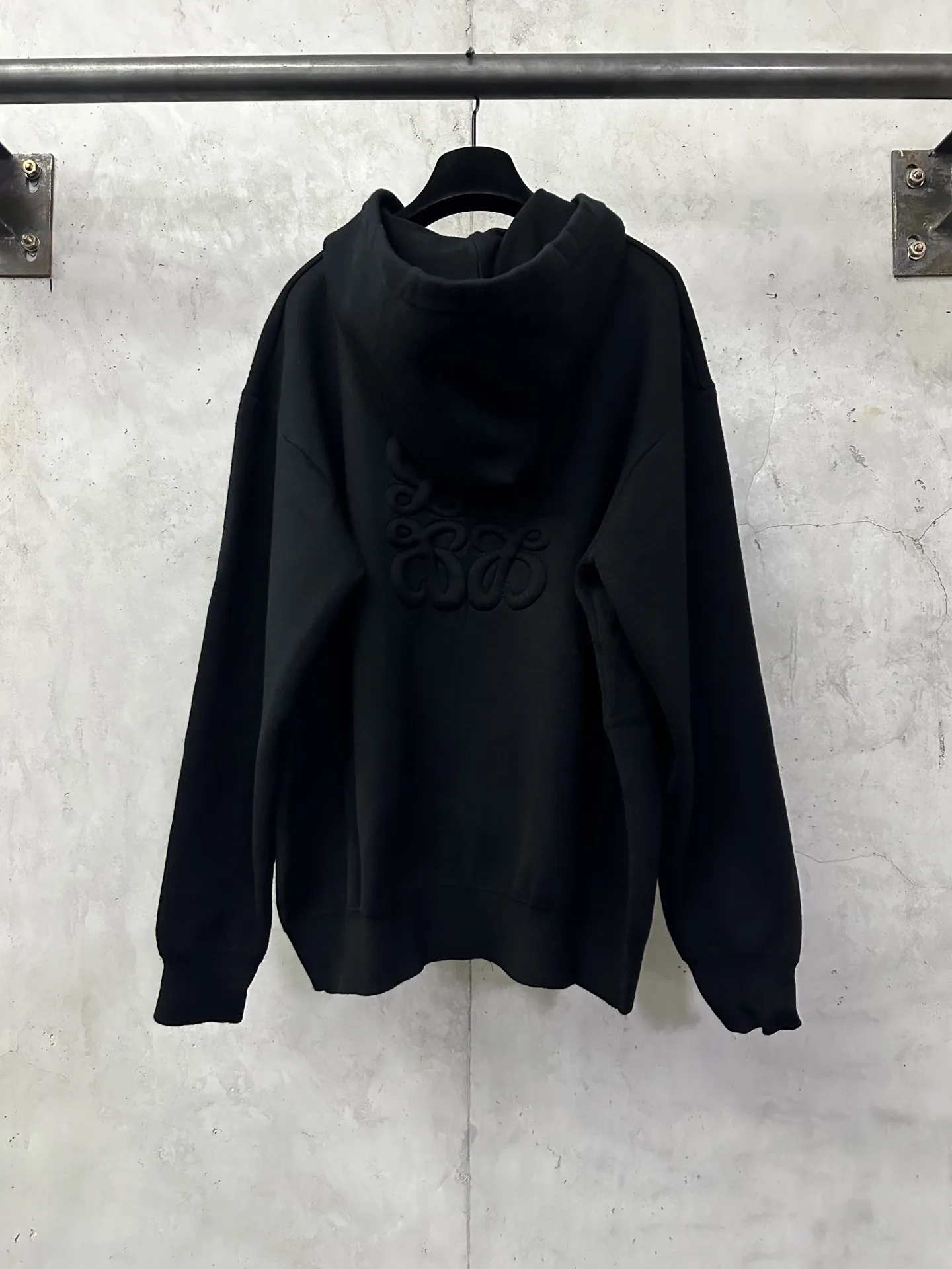 Logo-Embroidered Merino Wool Zip-Up Hoodie D35024386 — view 2