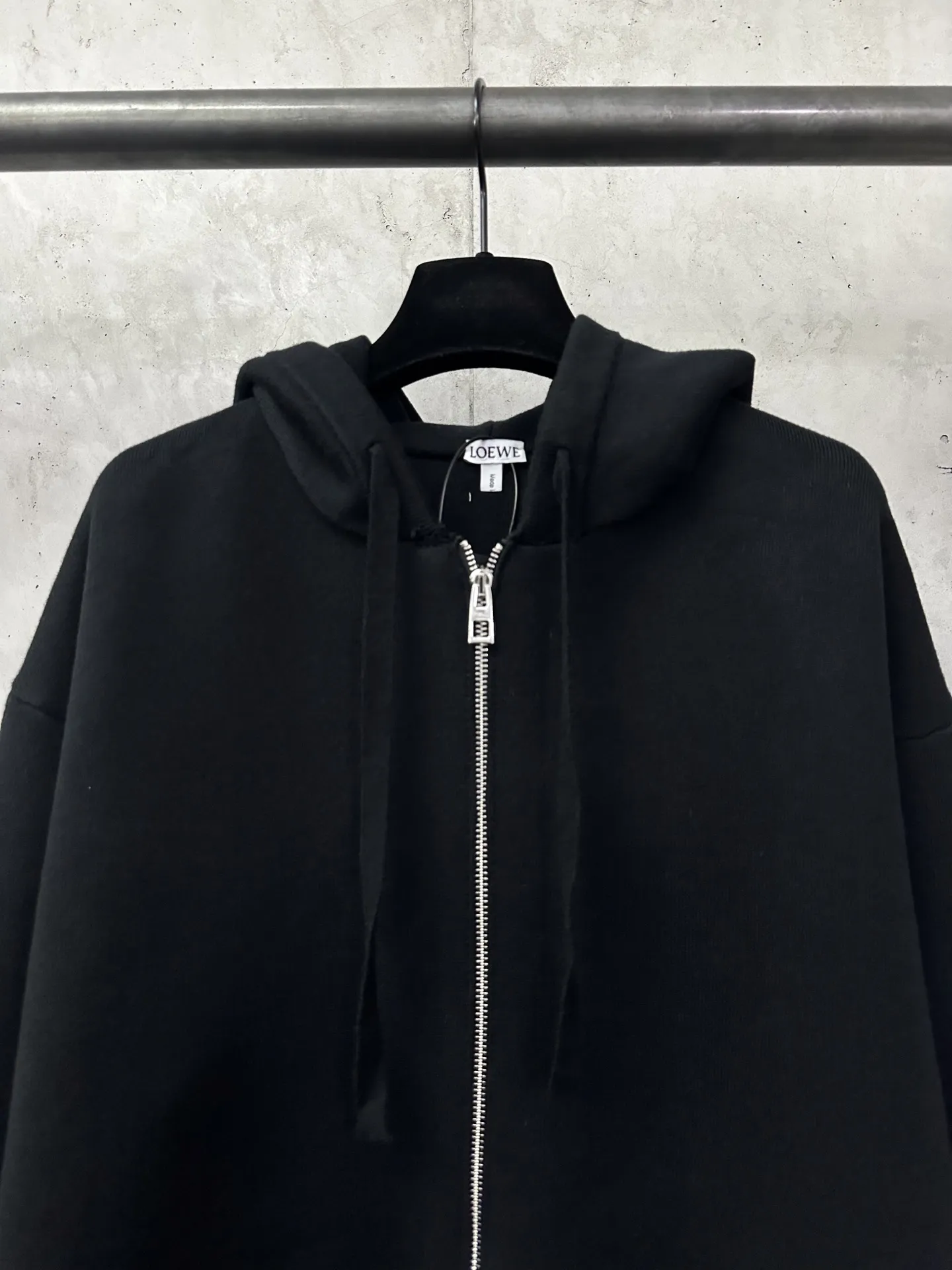 Logo-Embroidered Merino Wool Zip-Up Hoodie D35024386 — view 3