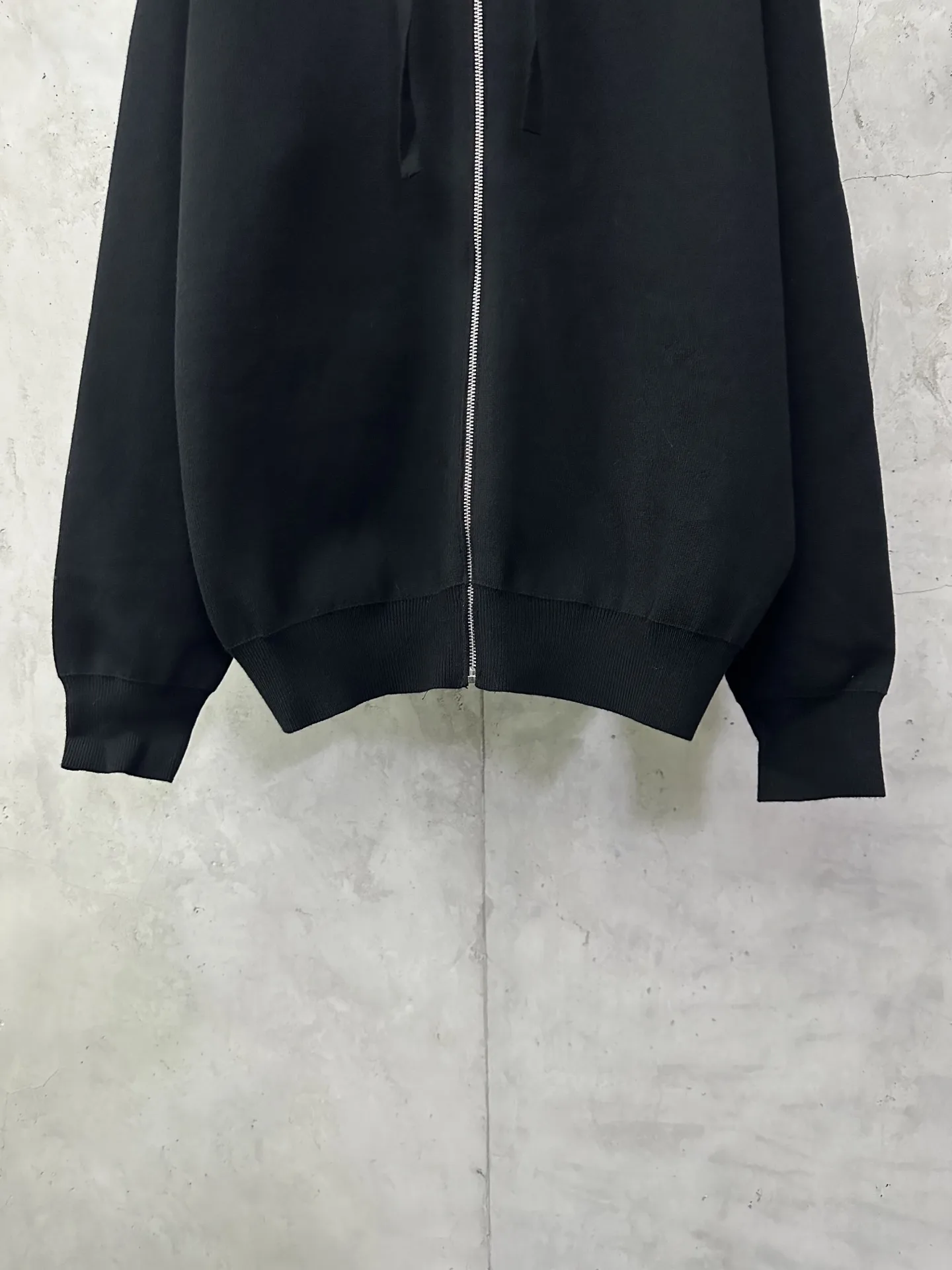 Logo-Embroidered Merino Wool Zip-Up Hoodie D35024386 — view 4
