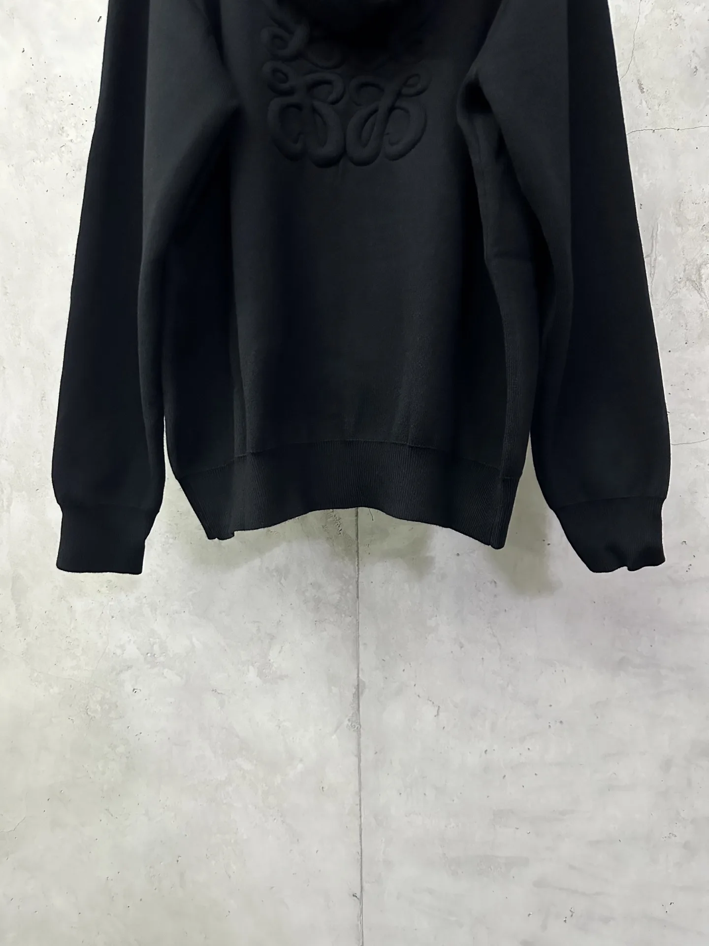 Logo-Embroidered Merino Wool Zip-Up Hoodie D35024386 — view 6