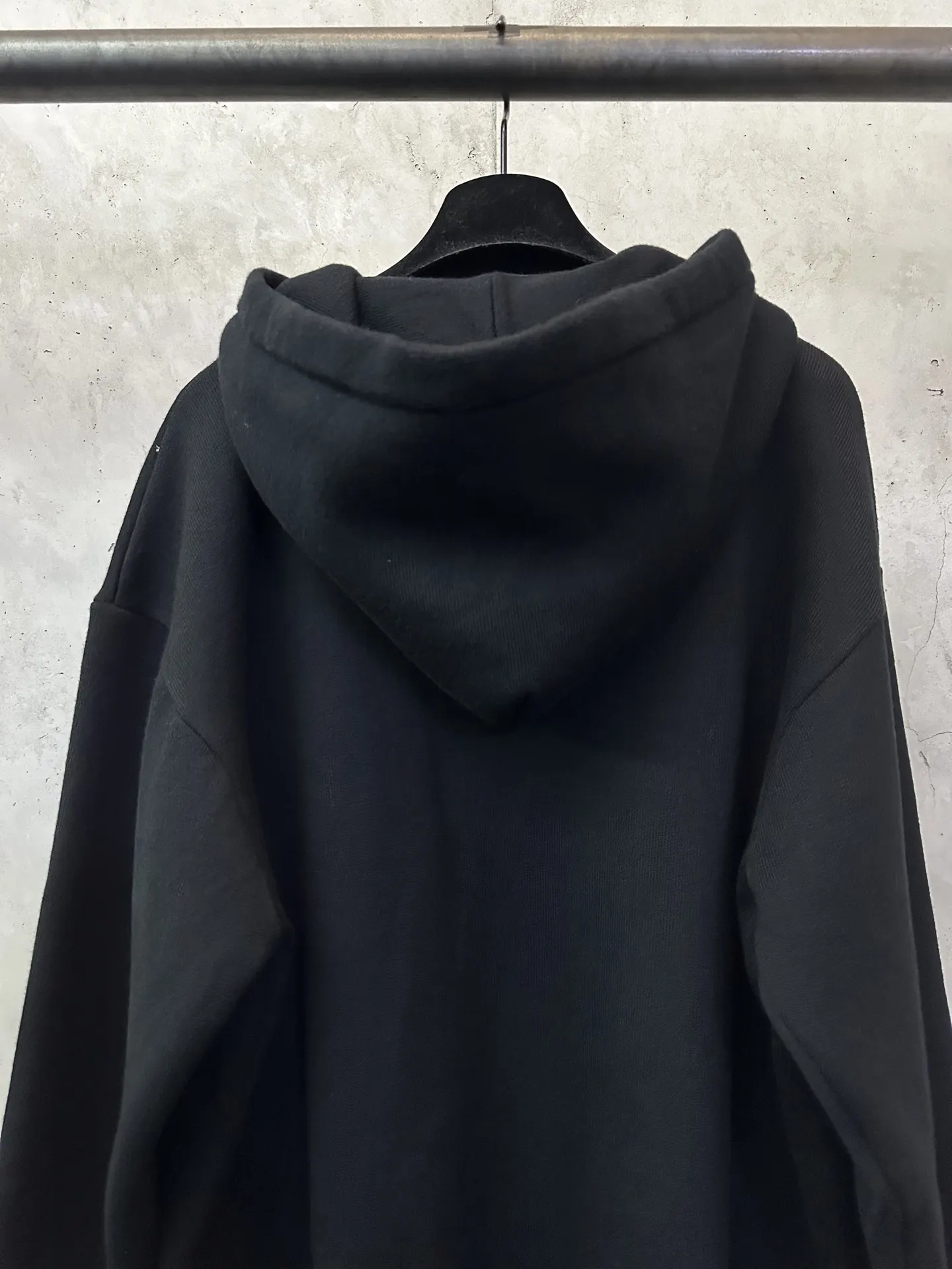 Leather Patch Merino Wool Zip-Up Hoodie D35024437 — view 5