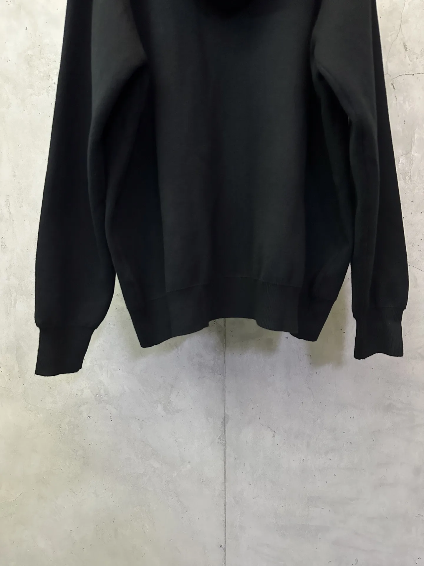 Leather Patch Merino Wool Zip-Up Hoodie D35024437 — view 6