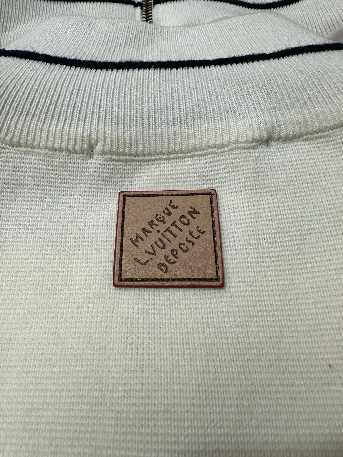 Logo Embroidered Hybrid Knit Zip-Up Cardigan D35024378 — view 10