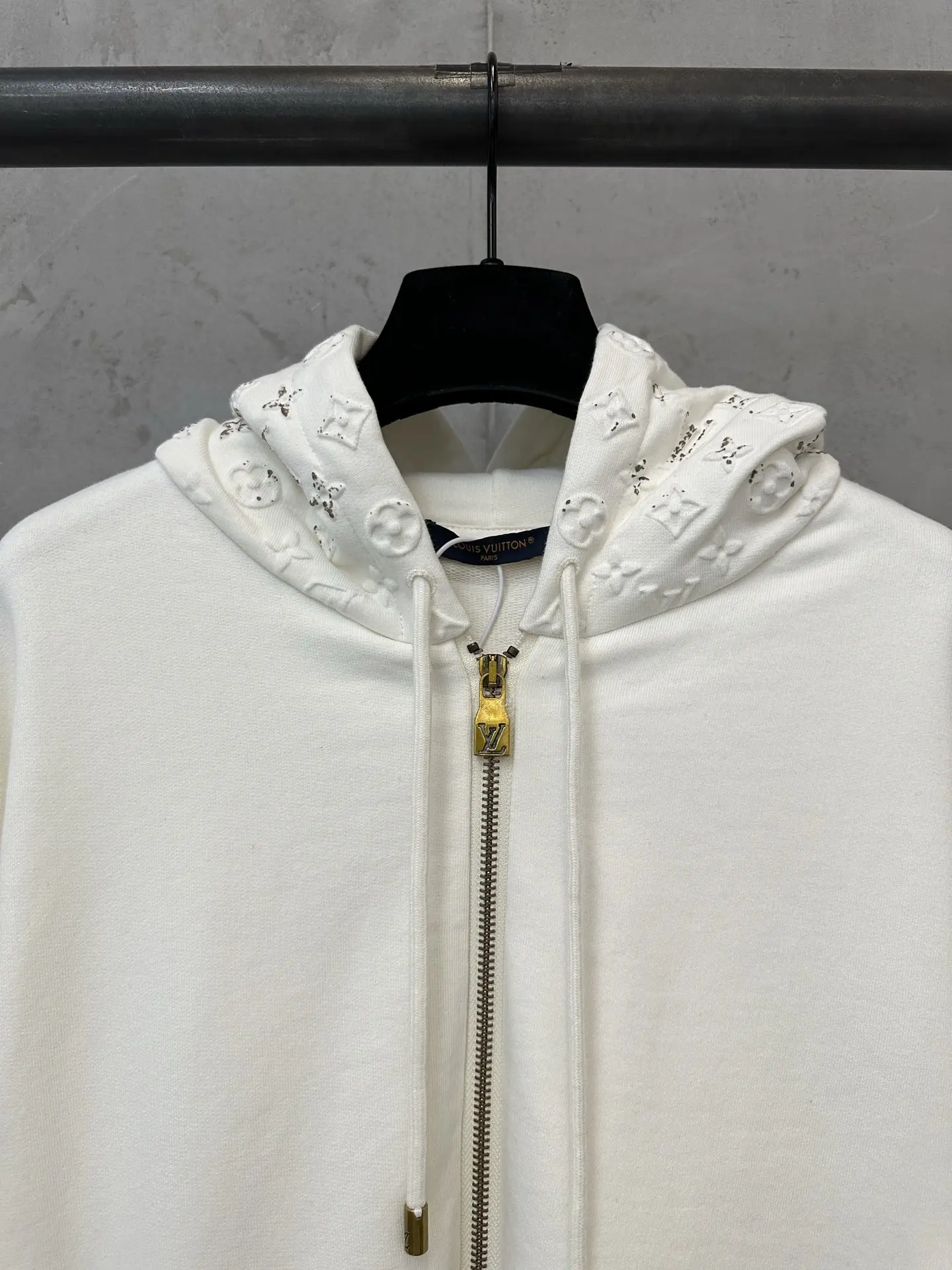 Monogram Embossed Zip-Up Hoodie D35021809 — view 5