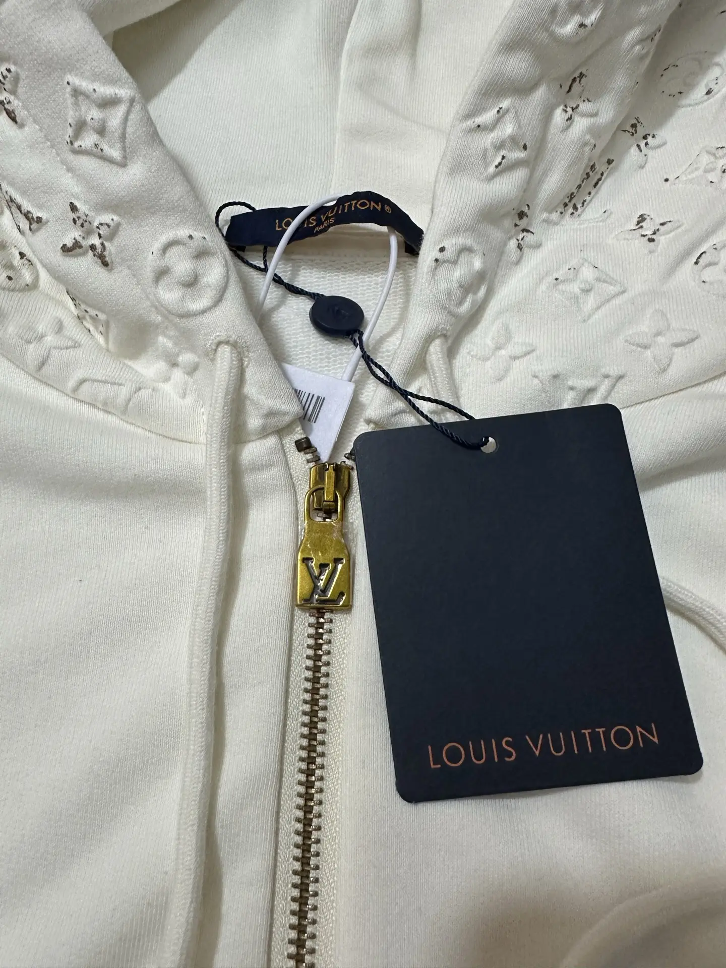 Monogram Embossed Zip-Up Hoodie D35021809 — view 6