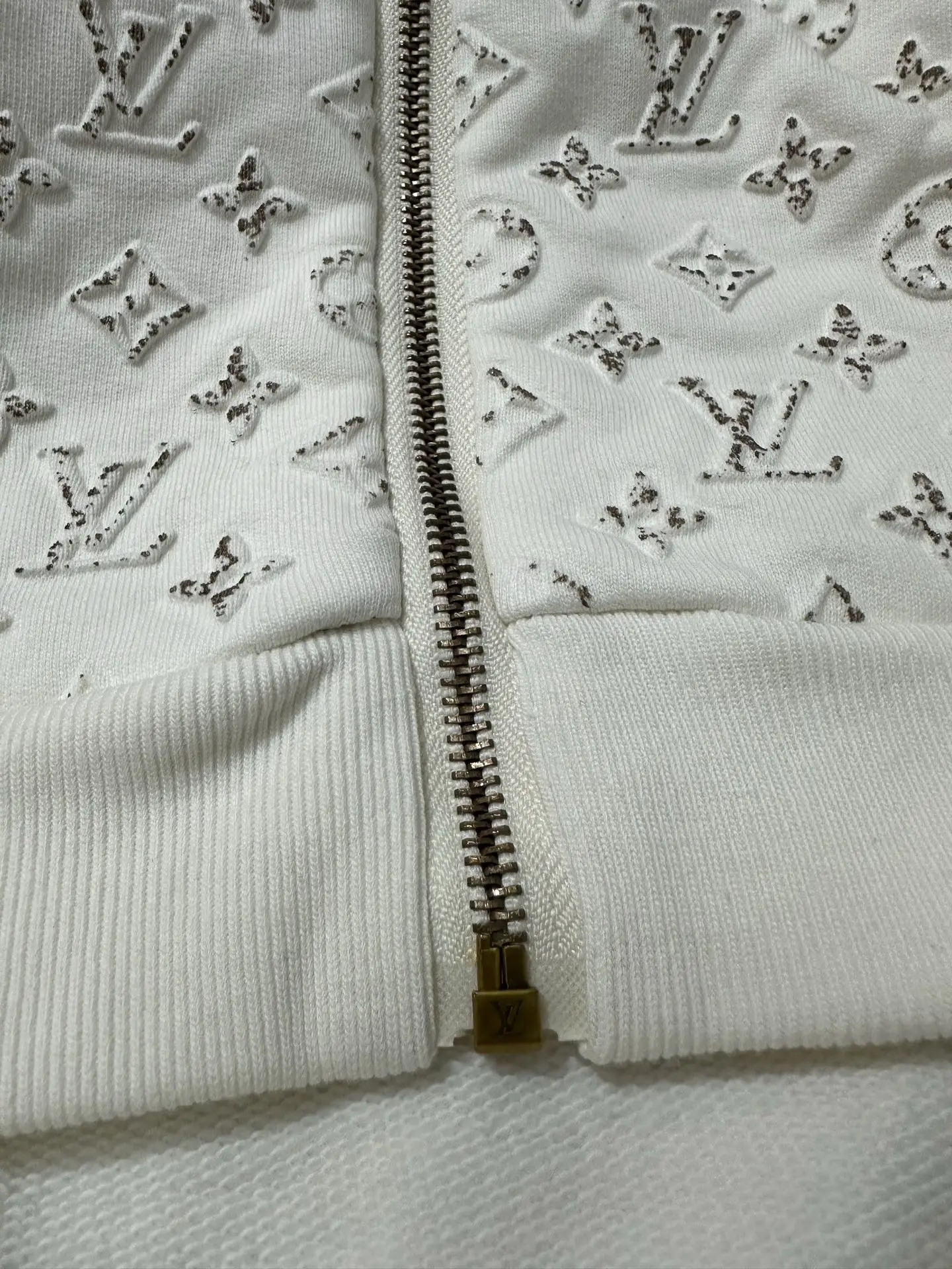 Monogram Embossed Zip-Up Hoodie D35021809 — view 11