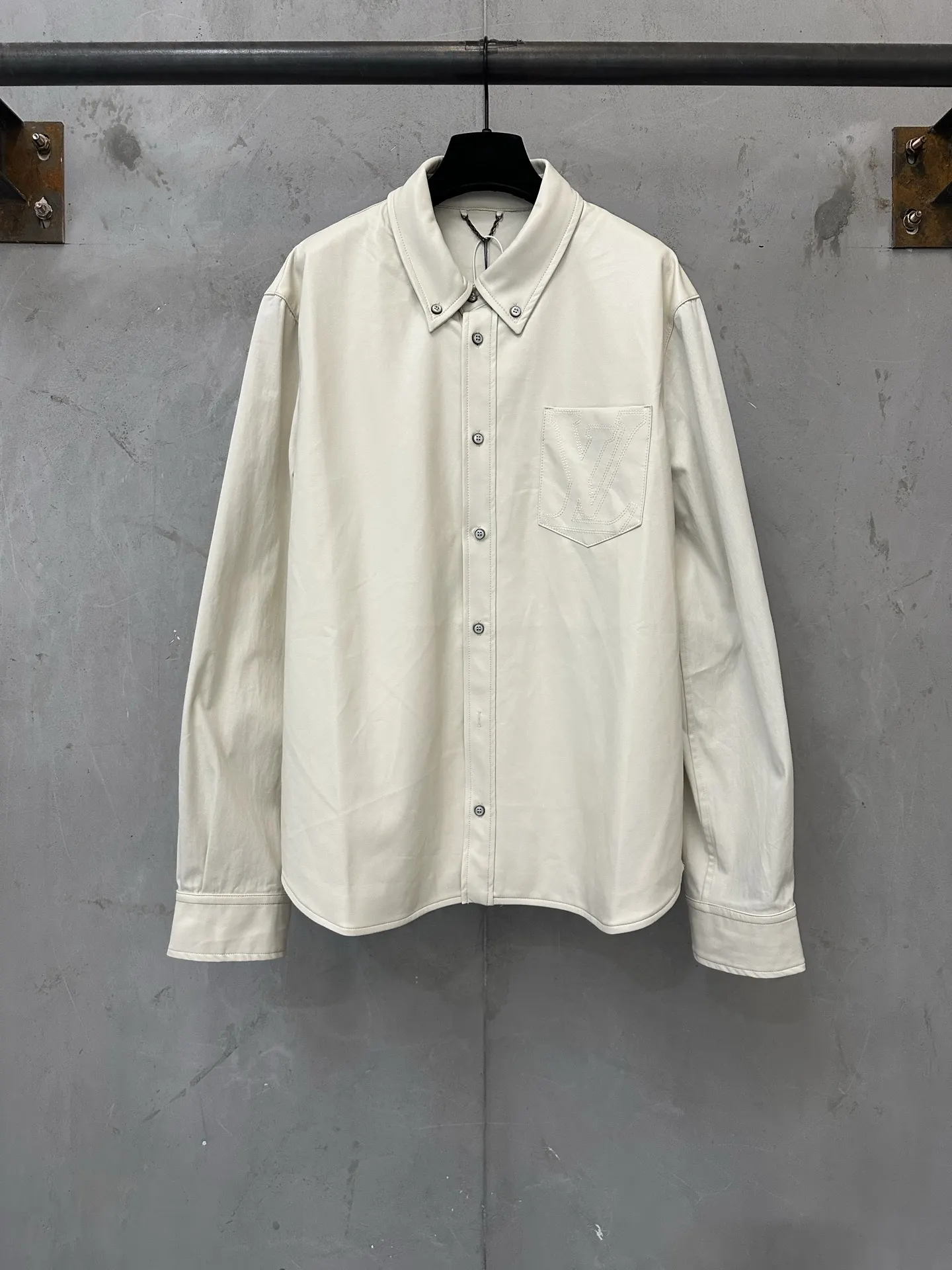 LV Faux Leather Embroidered Overshirt D35021771