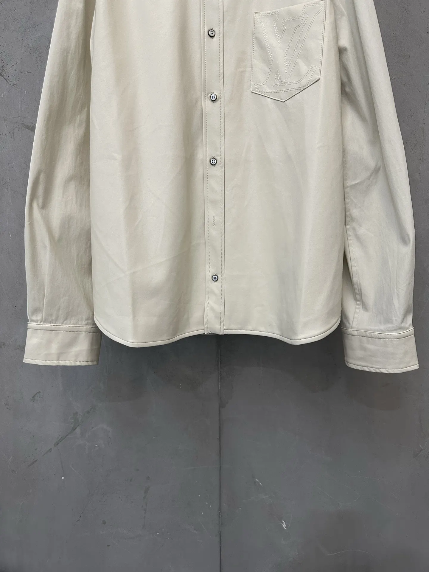 LV Faux Leather Embroidered Overshirt D35021771 — view 4