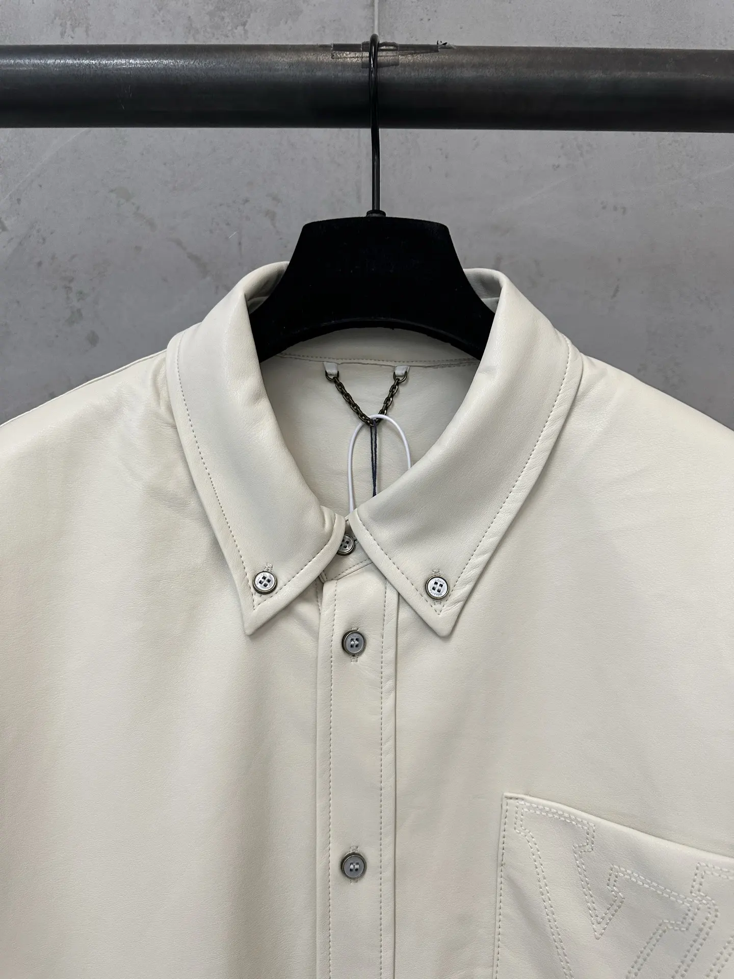 LV Faux Leather Embroidered Overshirt D35021771 — view 5